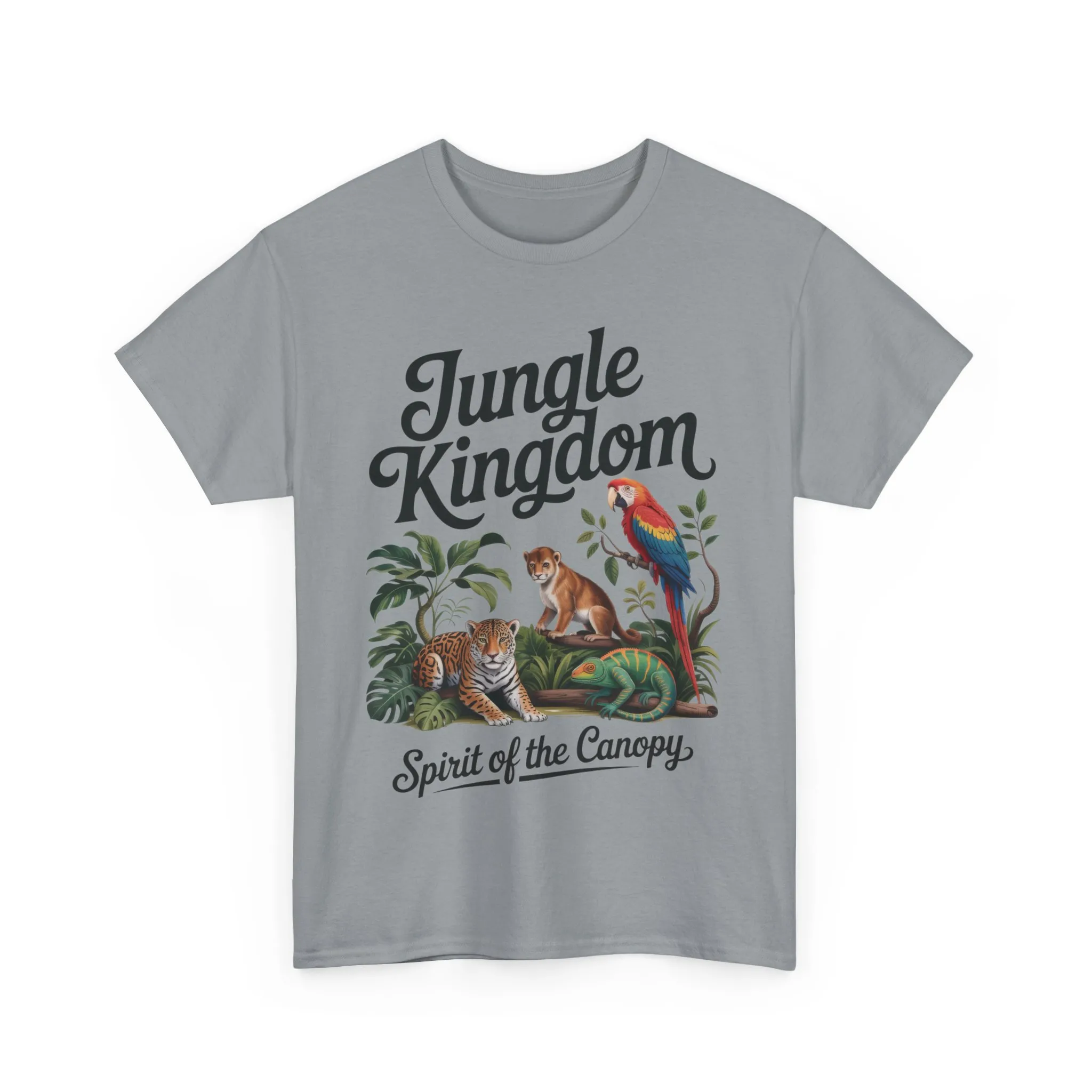 Mens Jungle Kingdom Tee - Nature Lover T-Shirt, Animal Graphic Tee, Eco-Friendly Gift, Summer Fashion, Adventure Outfit - Image 32
