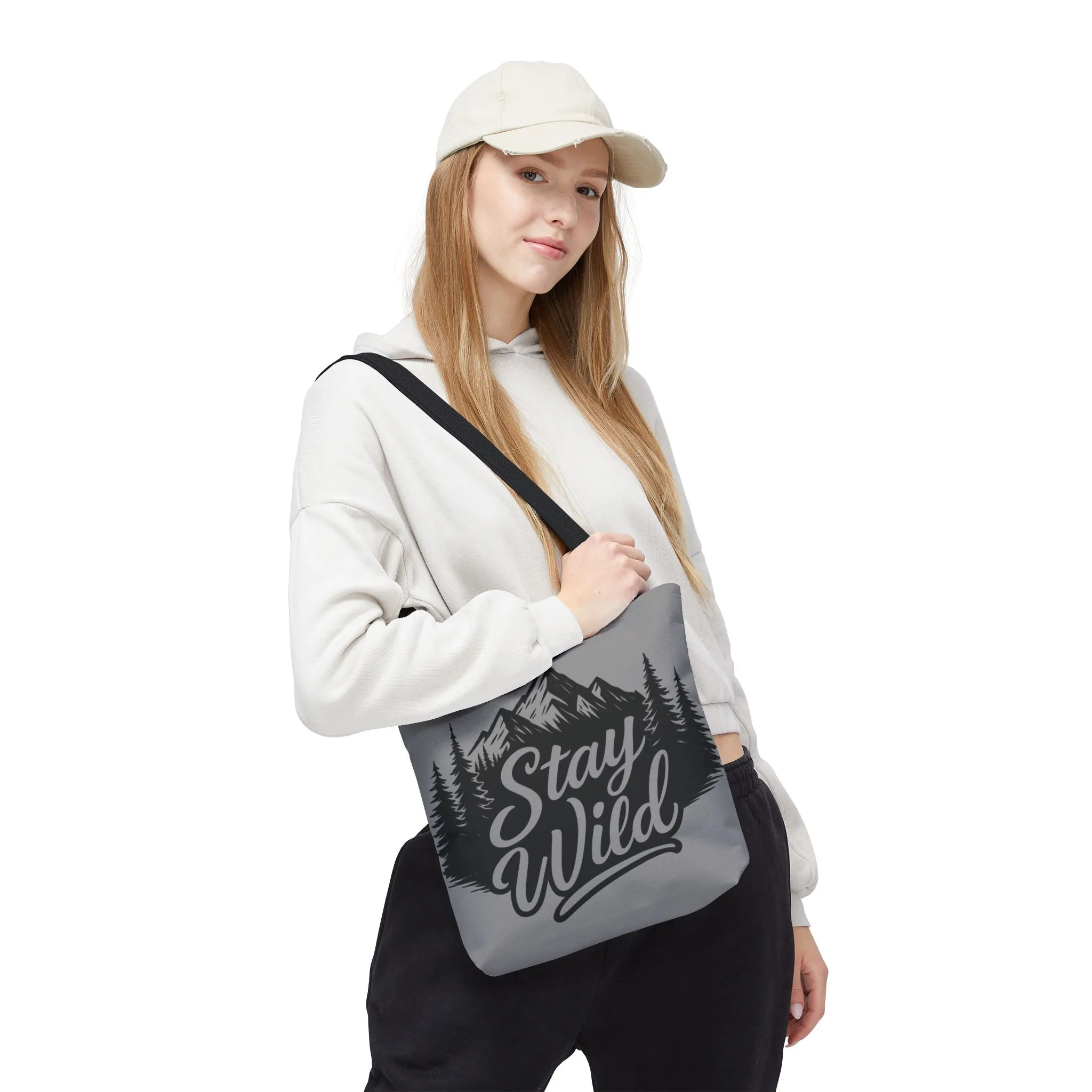 Stay Wild Tote Bag | Eco-friendly Shopping Bag, Adventure Tote, Outdoor Enthusiast Gift, Stylish Carryall, Perfect for Summer Adventures - Image 10
