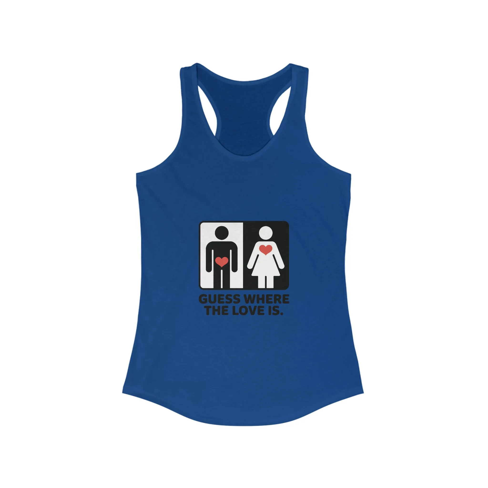 Guess Where the Love Is Womens Tank Top, Funny Shirt for Couples, Gift for Her, Matching Outfits, Love Joke Graphic Workout Tee - Image 13
