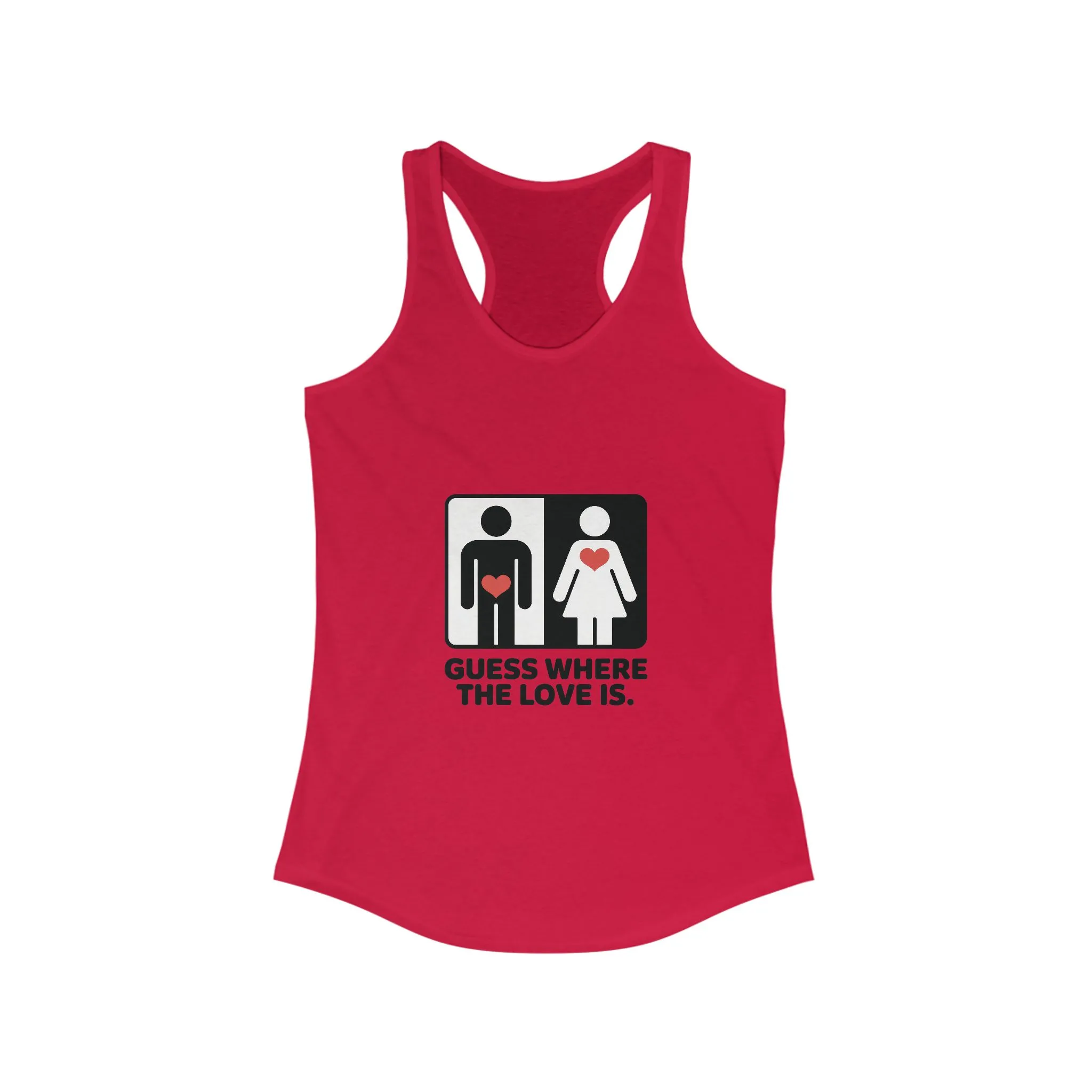 Guess Where the Love Is Womens Tank Top, Funny Shirt for Couples, Gift for Her, Matching Outfits, Love Joke Graphic Workout Tee - Image 19