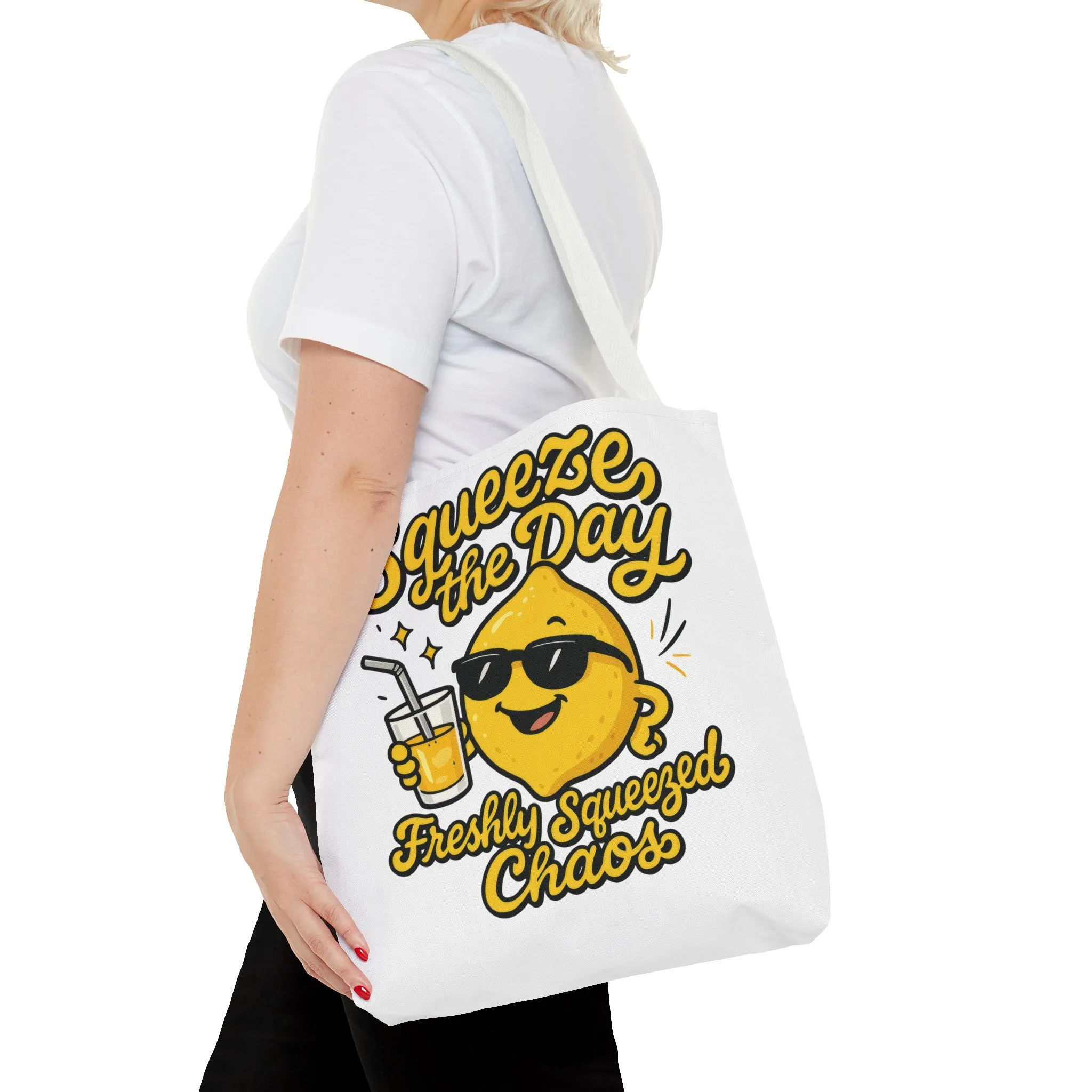 Lemon Themed Tote Bag, Squeeze the Day, Shopping Bag, Gift for Citrus Lovers, Eco-Friendly Carrier, Summer Accessory - Image 29