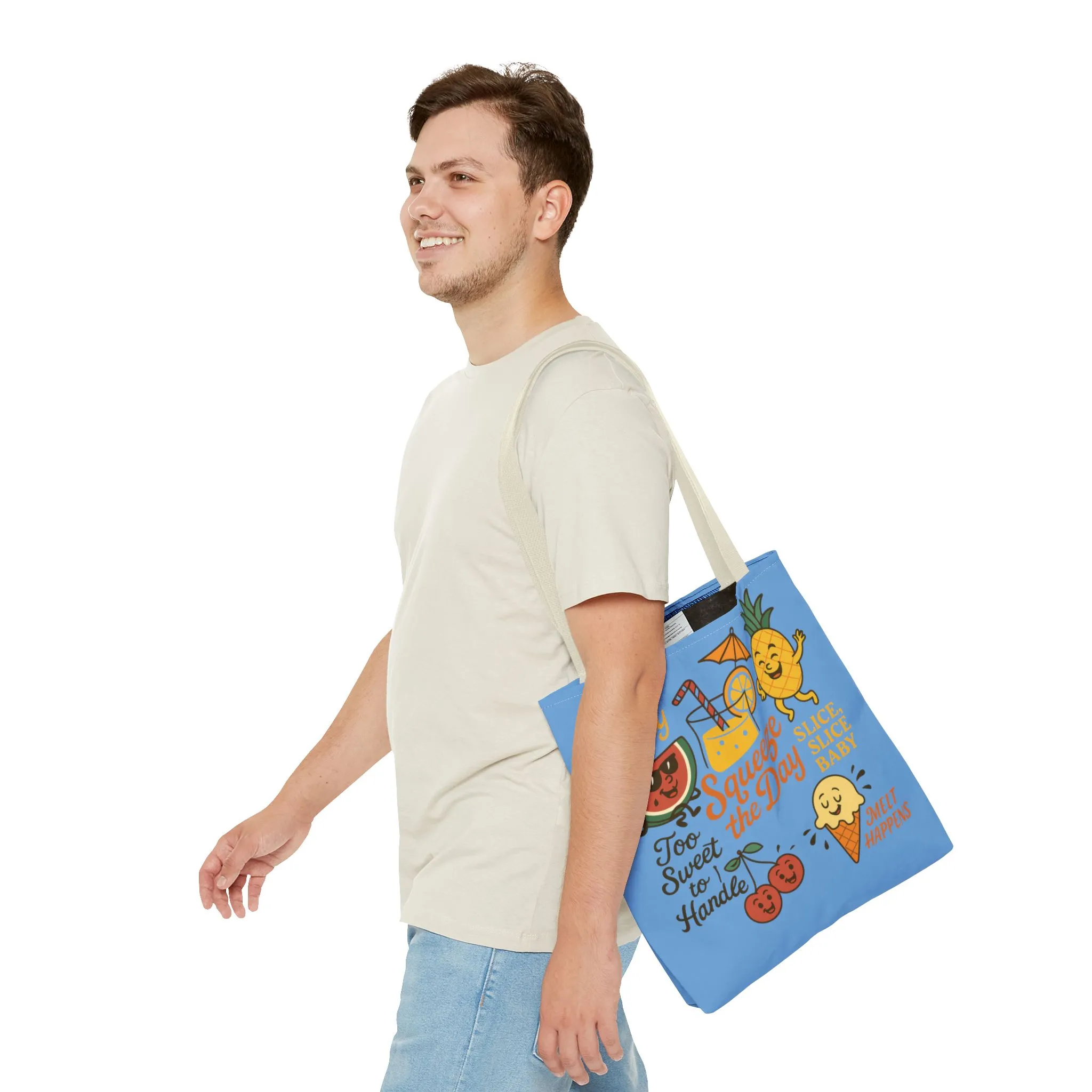 Juicy Summer Tote Bag, Fun Beach Carryall, Perfect for Grocery Shopping, Reusable Market Tote, Cute Gift for Fruit Lovers, Large Tote Bag - Image 13