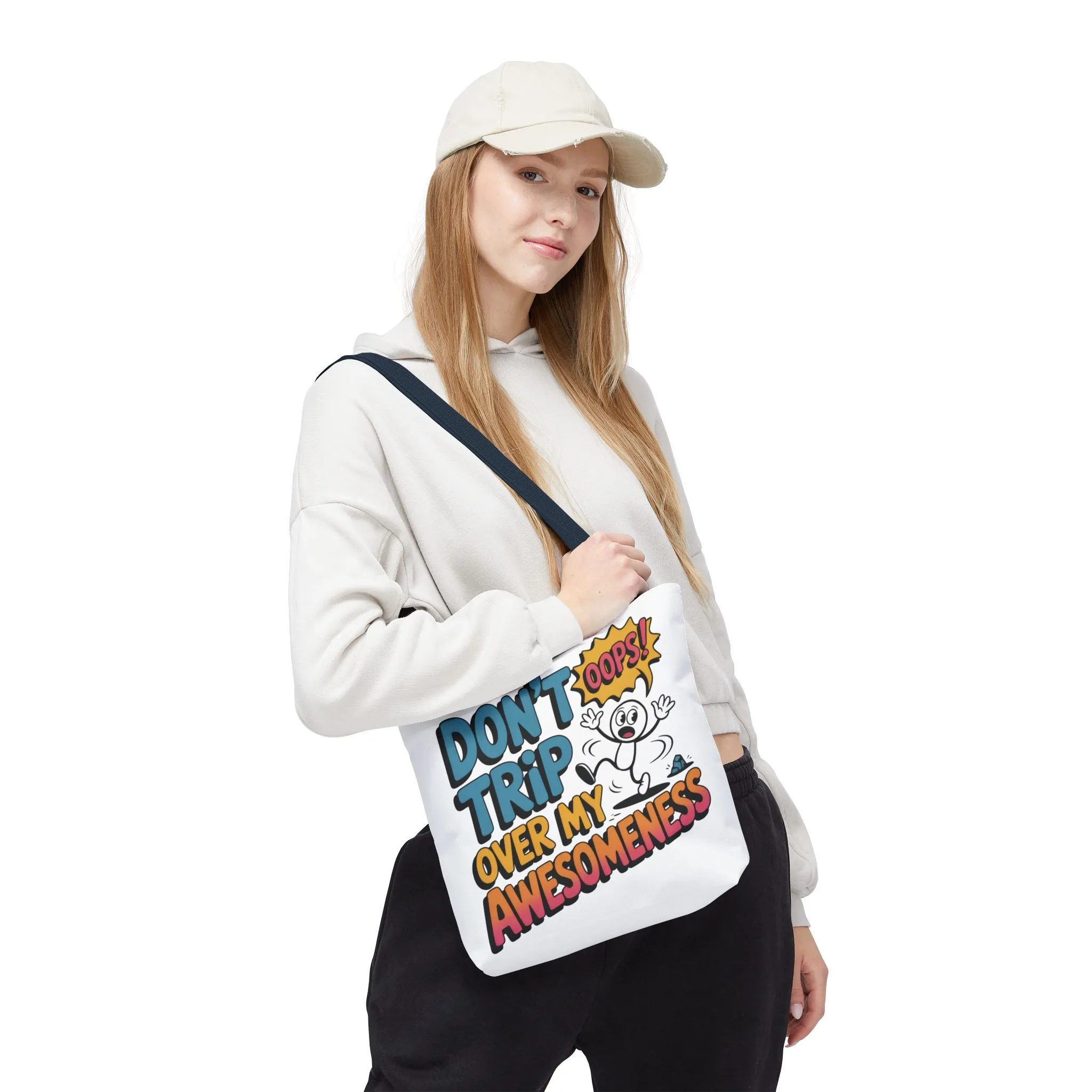 Funny Tote Bag - "Don't Trip Over My Awesomeness" - Perfect for Gifts, Beach Days, Shopping, & More!, , Large Tote Bag, beach weekender bag - Image 30