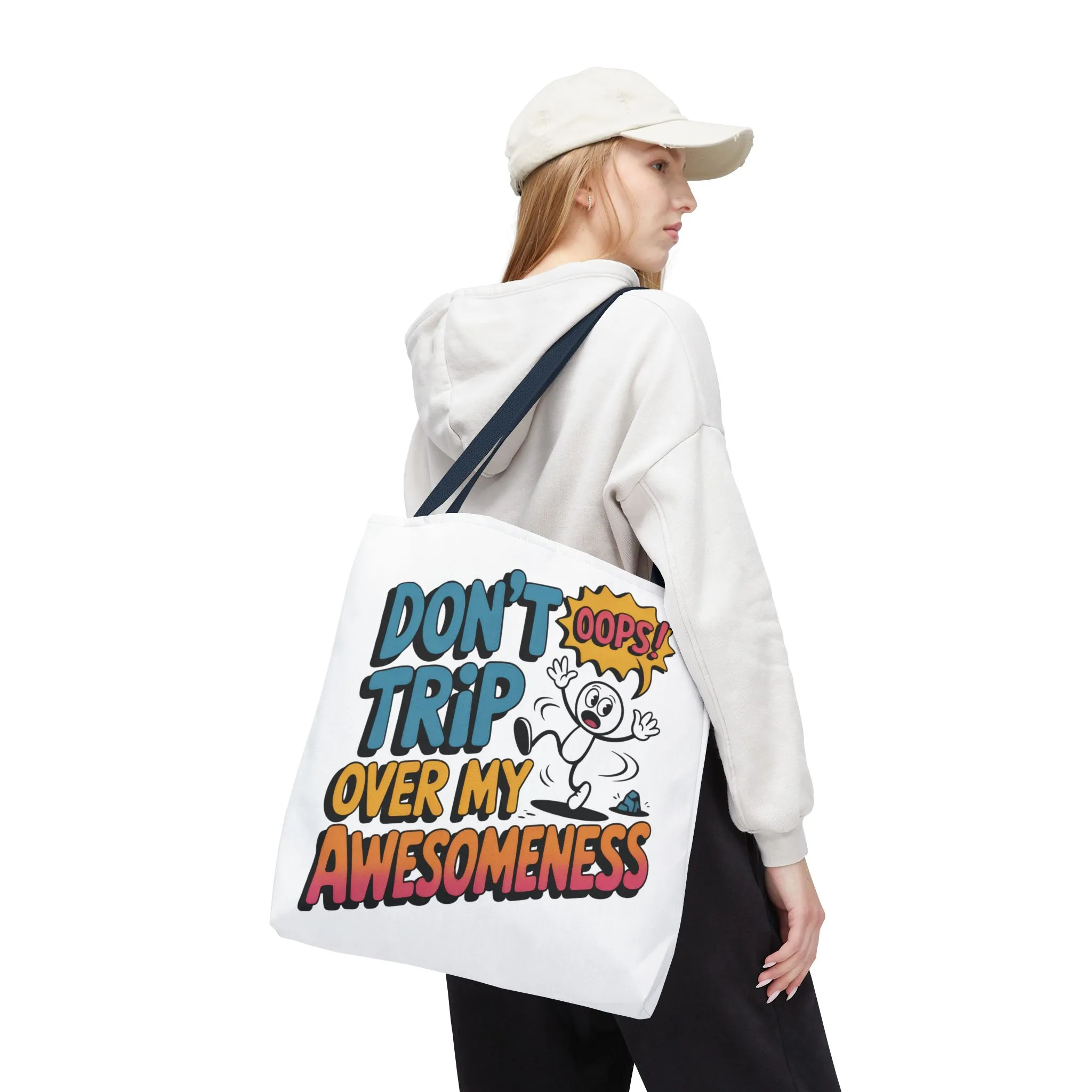 Funny Tote Bag - "Don't Trip Over My Awesomeness" - Perfect for Gifts, Beach Days, Shopping, & More!, , Large Tote Bag, beach weekender bag - Image 20