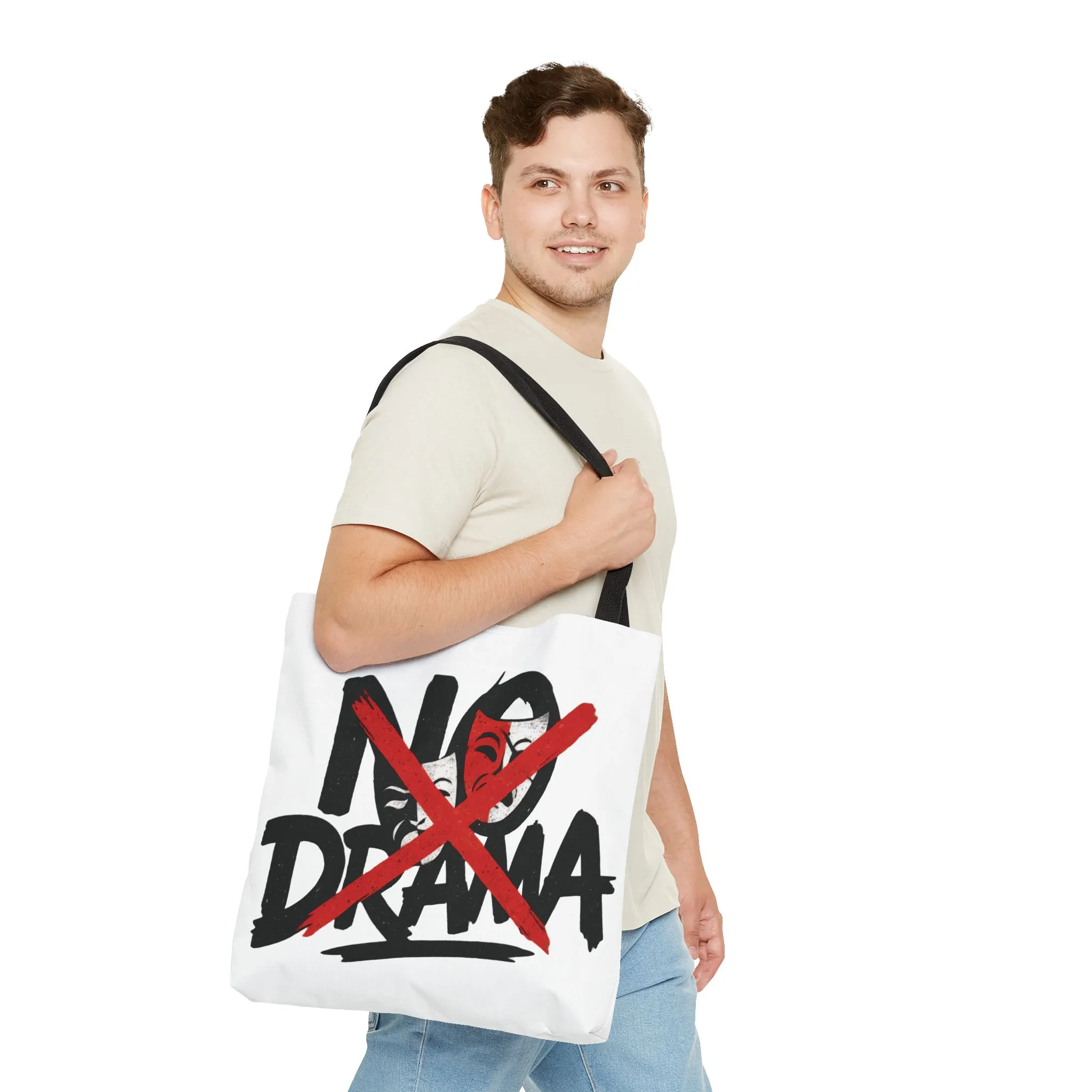 No Drama Tote Bag, Stylish Canvas Bag for Everyday Use, Perfect Gift for Friends, Beach Days, Shopping, and Travel, Large Tote Bag - Image 13