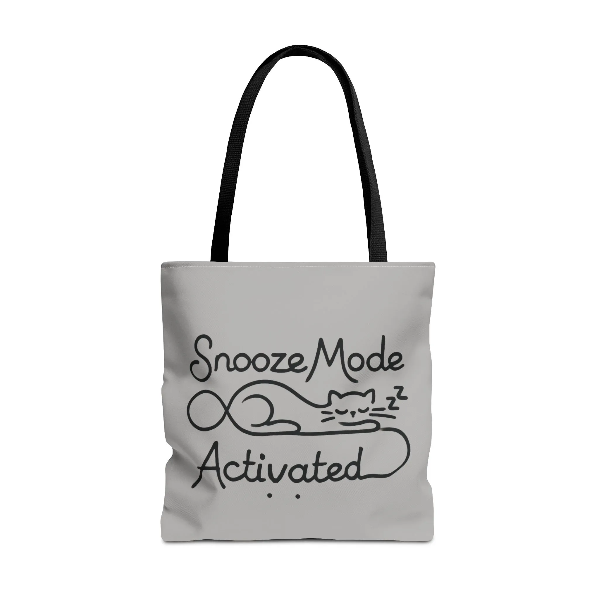 Sleepy Cat Tote Bag - Snooze Mode Activated, Cute Cat Lover Gift, Lounge Essential, Beach, Grocery, Everyday Use, Beach Weekender Bag - Image 2