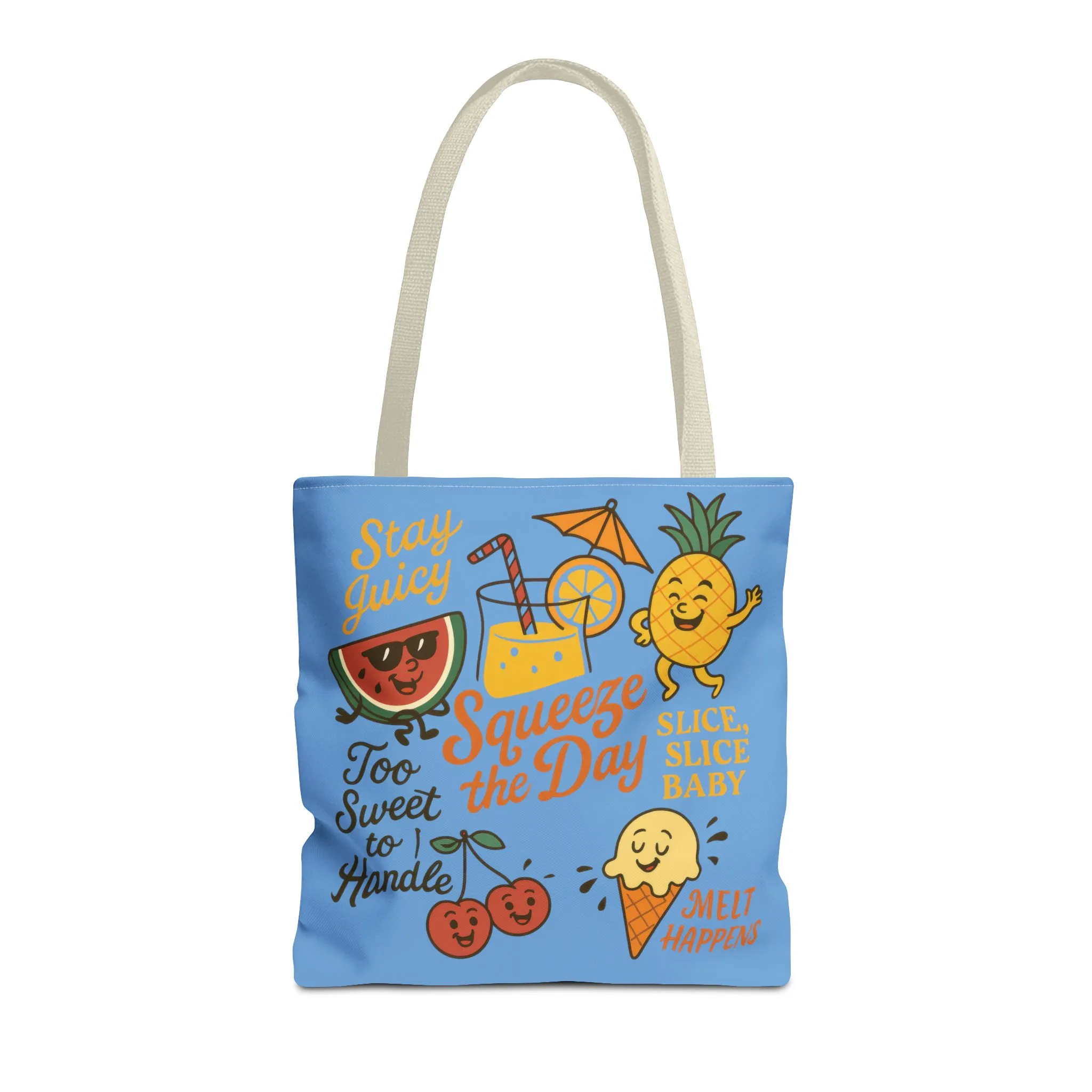 Juicy Summer Tote Bag, Fun Beach Carryall, Perfect for Grocery Shopping, Reusable Market Tote, Cute Gift for Fruit Lovers, Large Tote Bag - Image 11