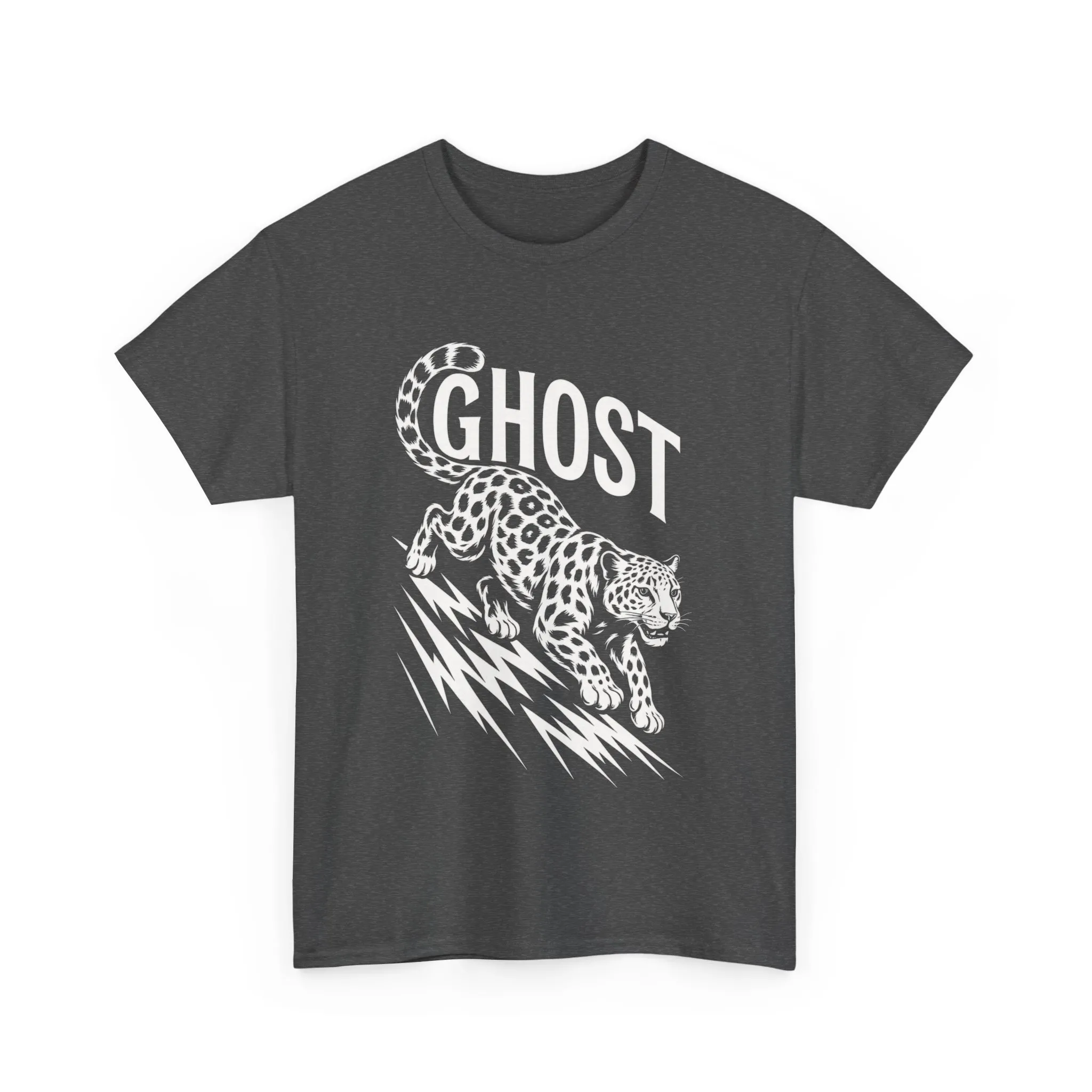 Ghost Leopard Graphic Tee, Mens T-Shirt, Casual Wear, Animal Print Top, Gift for Cat Lovers, Halloween Outfit - Image 10