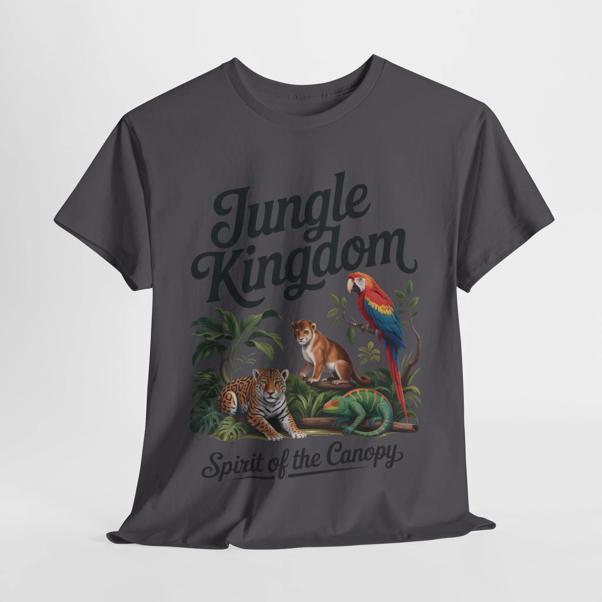 Mens Jungle Kingdom Tee - Nature Lover T-Shirt, Animal Graphic Tee, Eco-Friendly Gift, Summer Fashion, Adventure Outfit - Image 17
