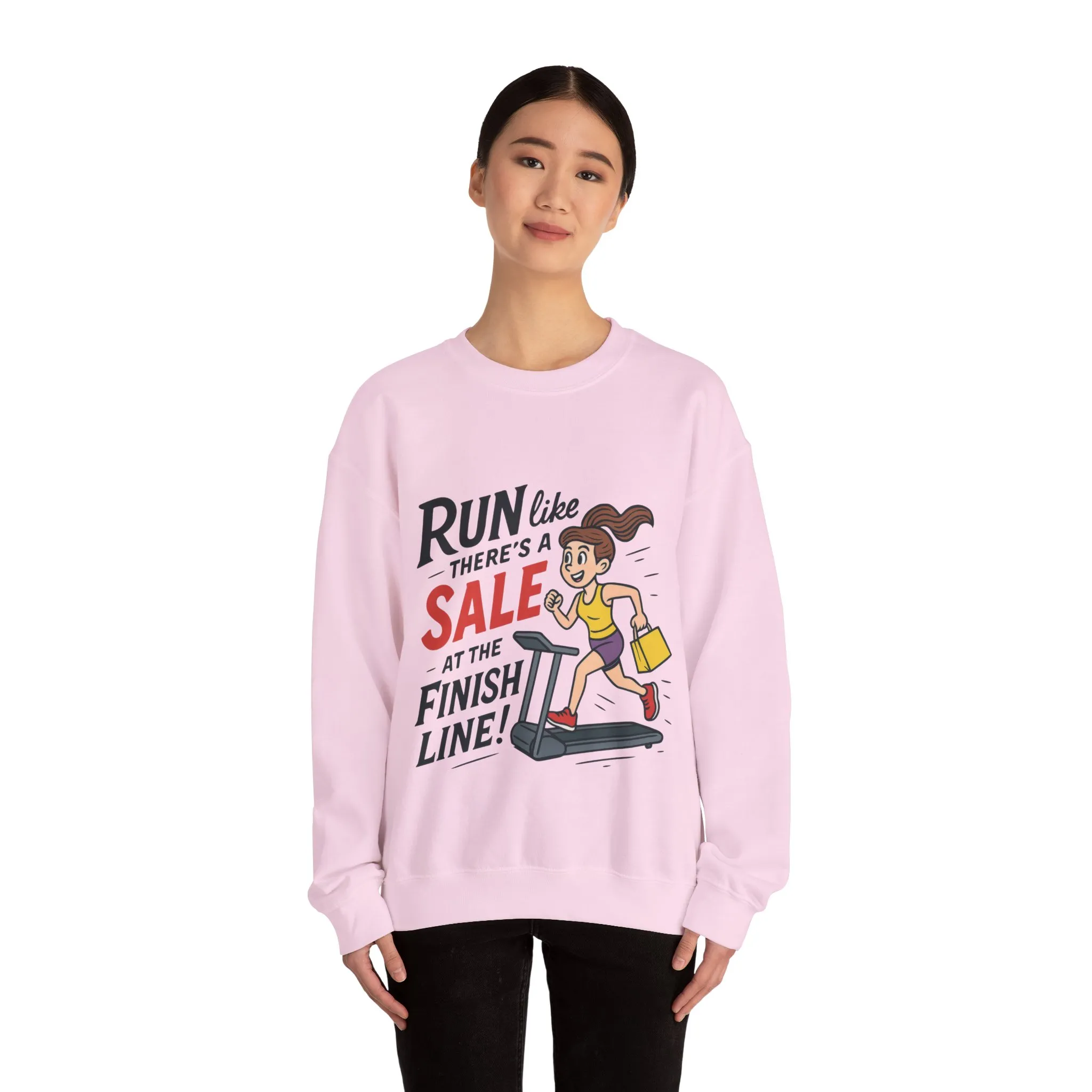 Run Like Theres a SALE at the Finish Line! Womens Sweatshirt, Funny Shopping Pullover, Treadmill Runner Gift for Her, Sale Humor Tee - Image 23