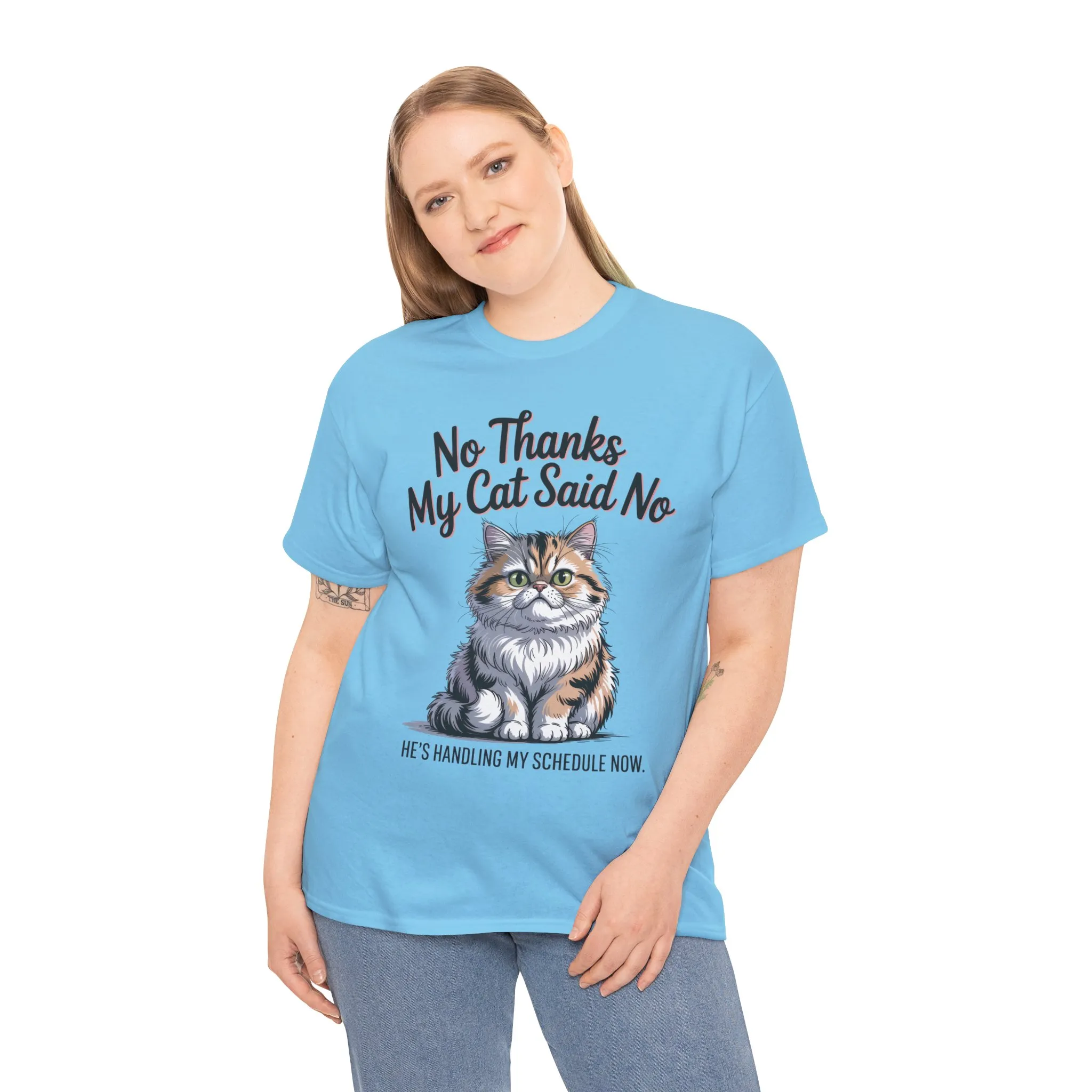 Funny Cat Quote Tee, Womens Heavy Cotton T-Shirt, Pet Lover Gift, Cute Cat Apparel, Cat Mom Tee, Quirky Animal Shirt, Humor - Image 33