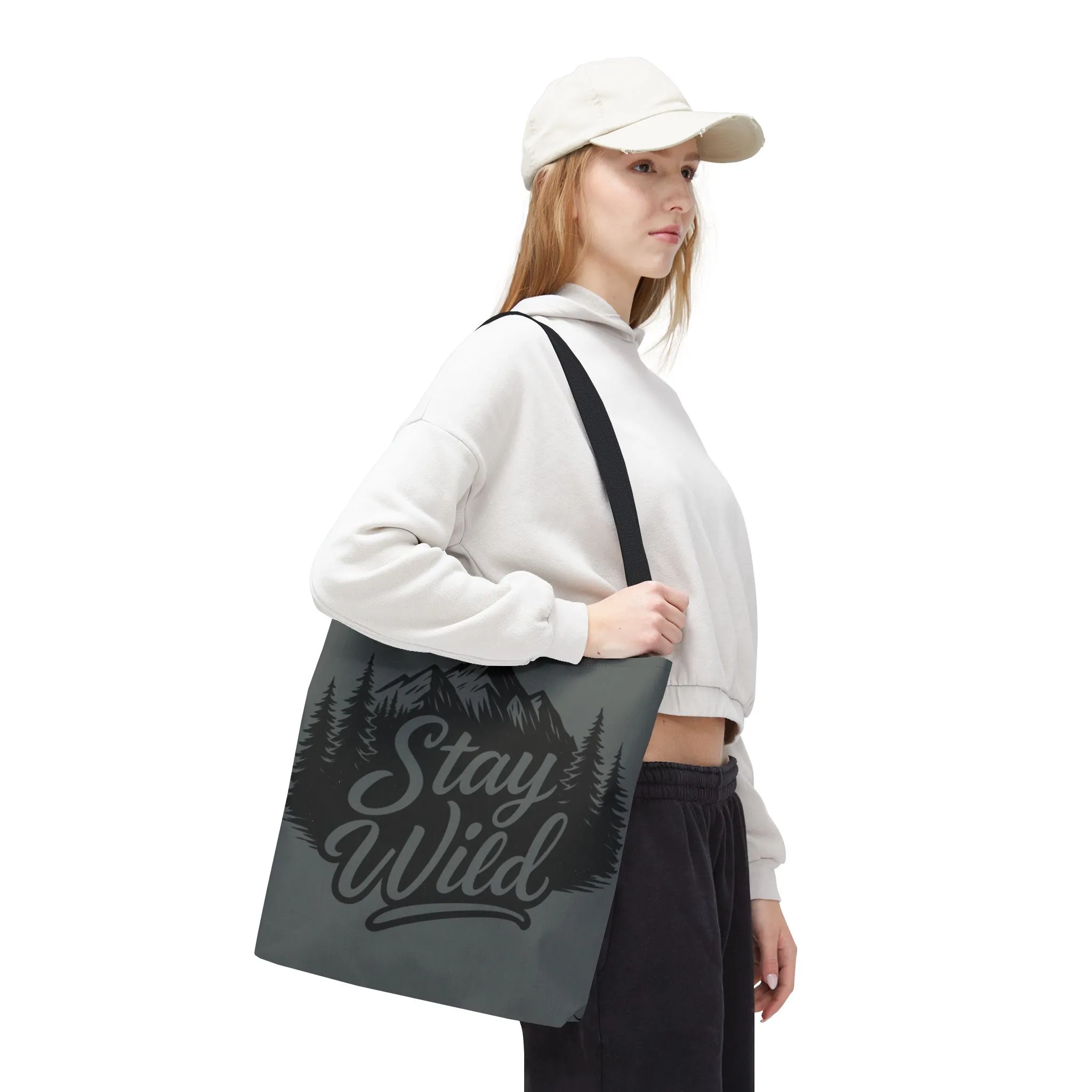 Stay Wild Tote Bag | Eco-friendly Shopping Bag, Adventure Tote, Outdoor Enthusiast Gift, Stylish Carryall, Perfect for Summer Adventures - Image 5