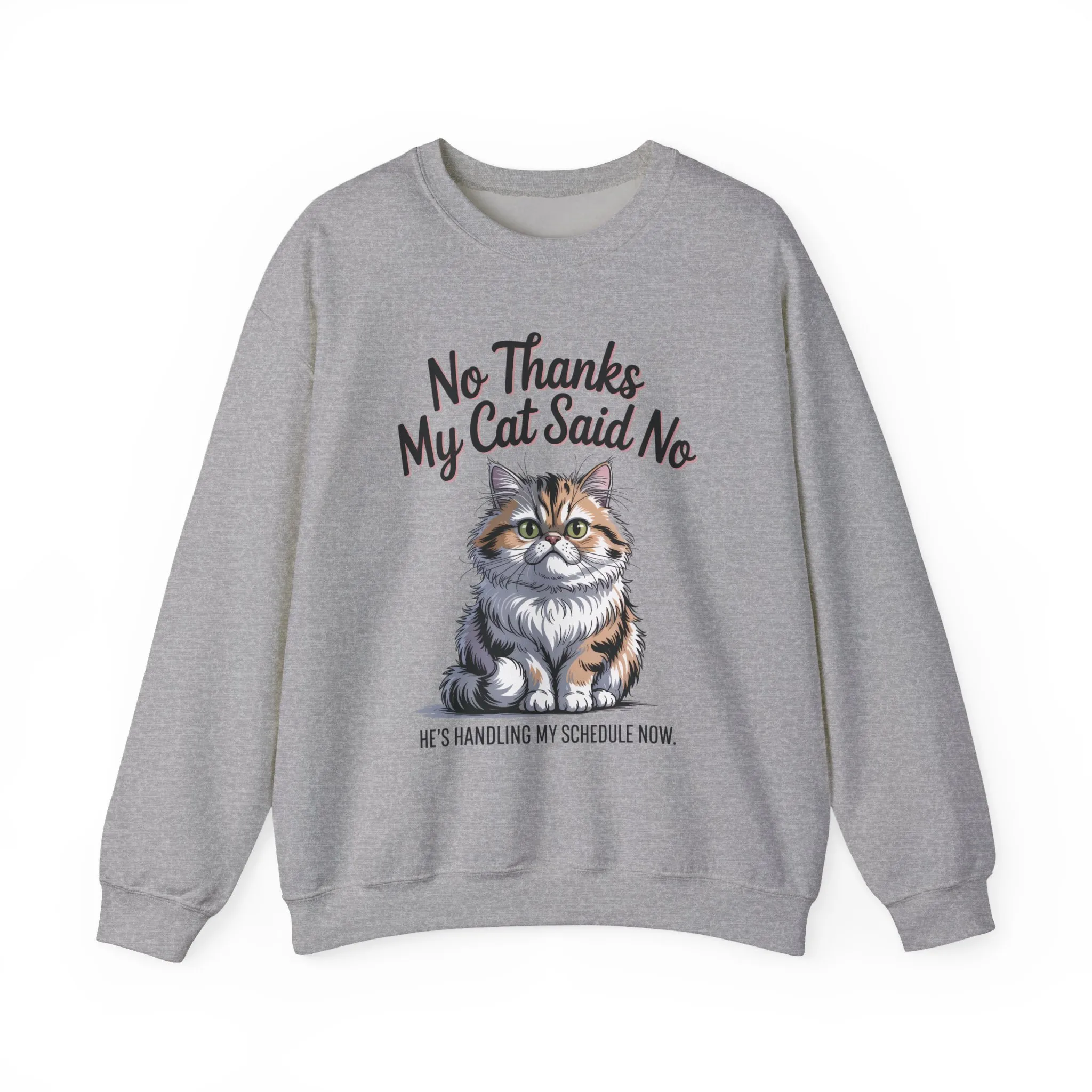 Funny Cat Crewneck Sweatshirt - Ideal Gift for Cat Lovers, Cozy Animal Sweater, Novelty Pet Lover Gift, Cute Cat-Themed Apparel, [...] - Image 10