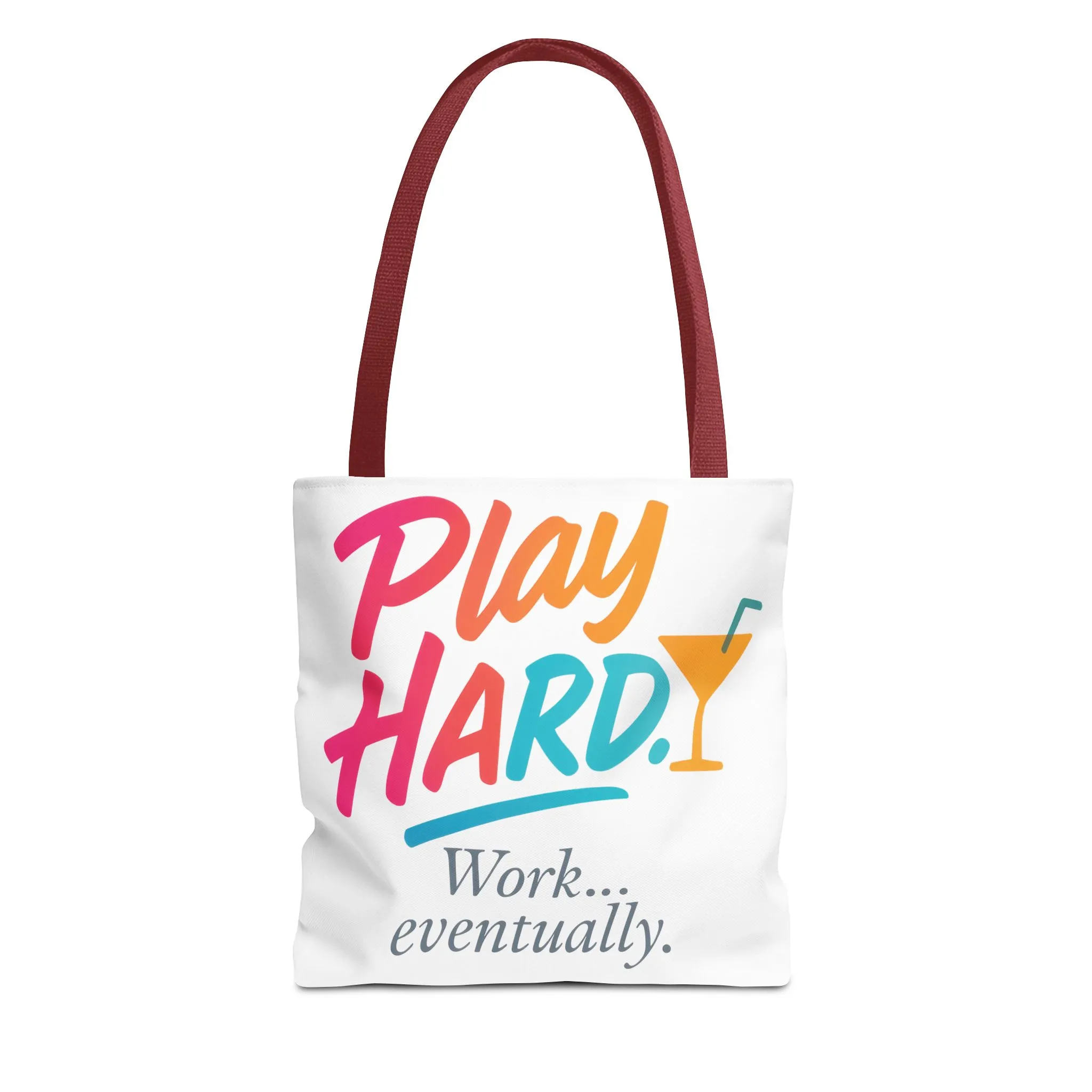 Play Hard Tote Bag - Fun, Stylish, Tote for Work & Play, Summer, Gift, Beach Bag, Everyday Carry, Beach Weekender Bag, large canvas bag - Image 6
