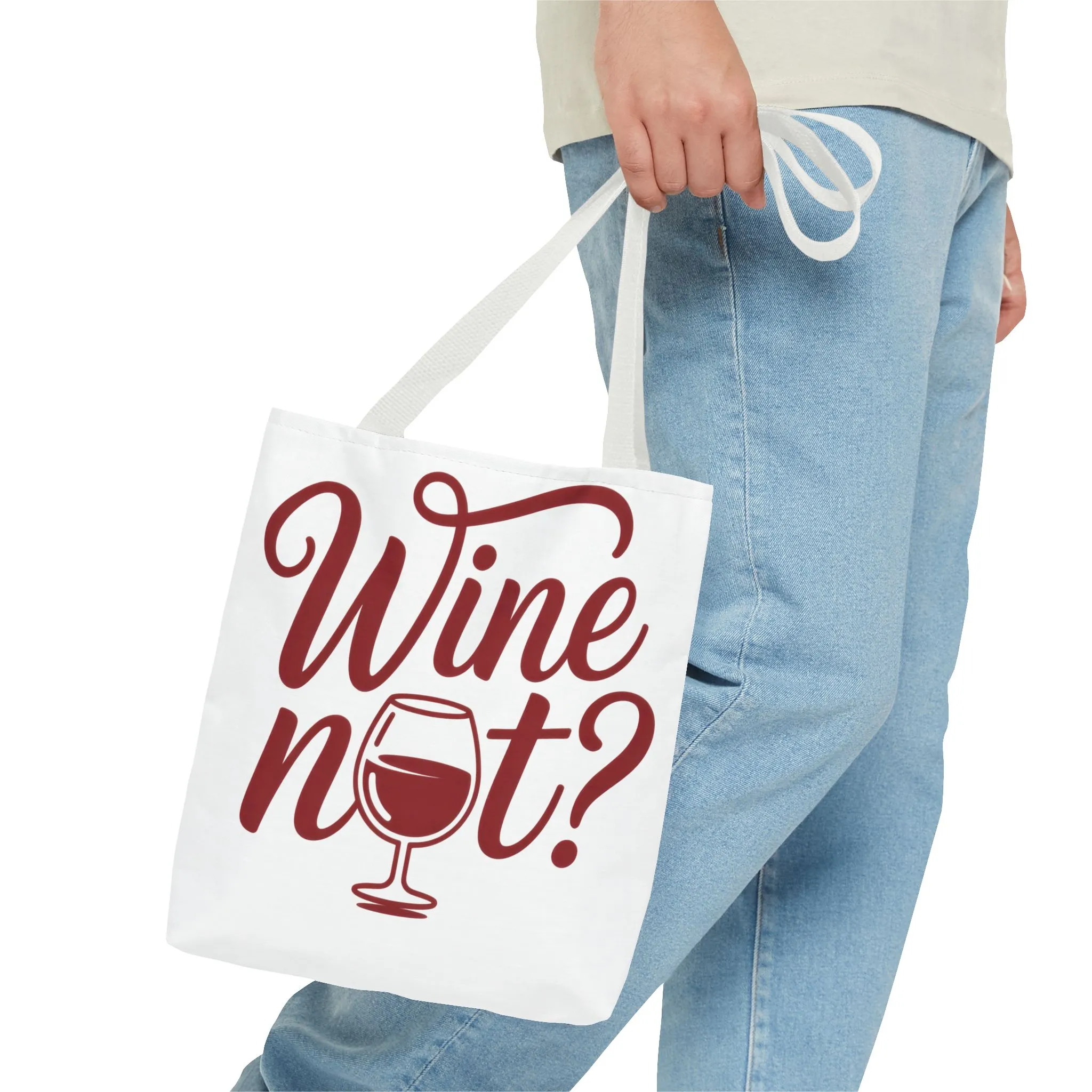 Wine Not? Tote Bag - Fun Wine Lover's Accessory for Parties, Gift for Wine Enthusiasts, Perfect for Grocery or Beach Outings, AOP Design - Image 28
