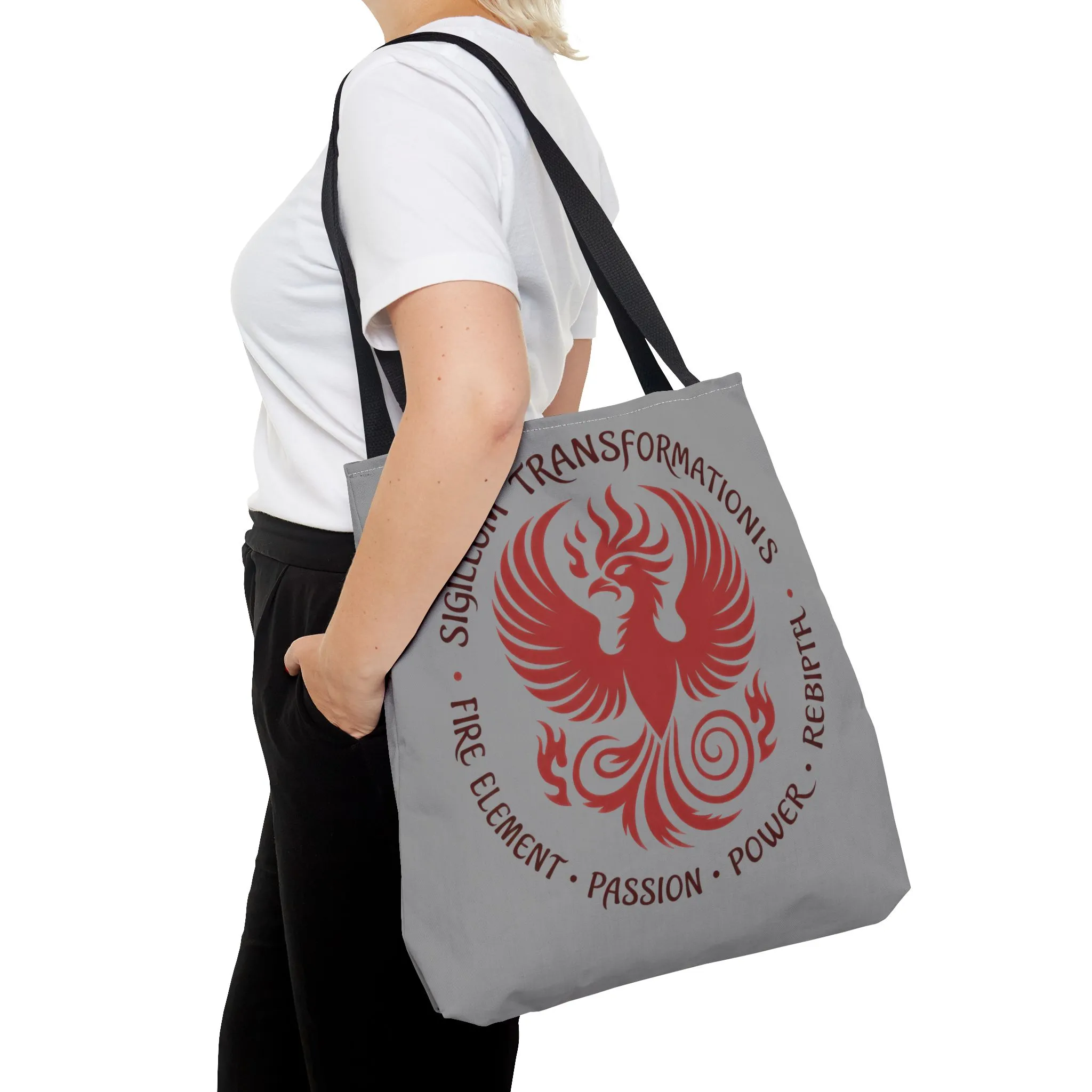 Phoenix Transformation Tote Bag, Canvas Shopper, Boho Beach Bag, Festival Accessory, Eco-Friendly Gift, Large Canvas Bag, Weekender Bag - Image 4