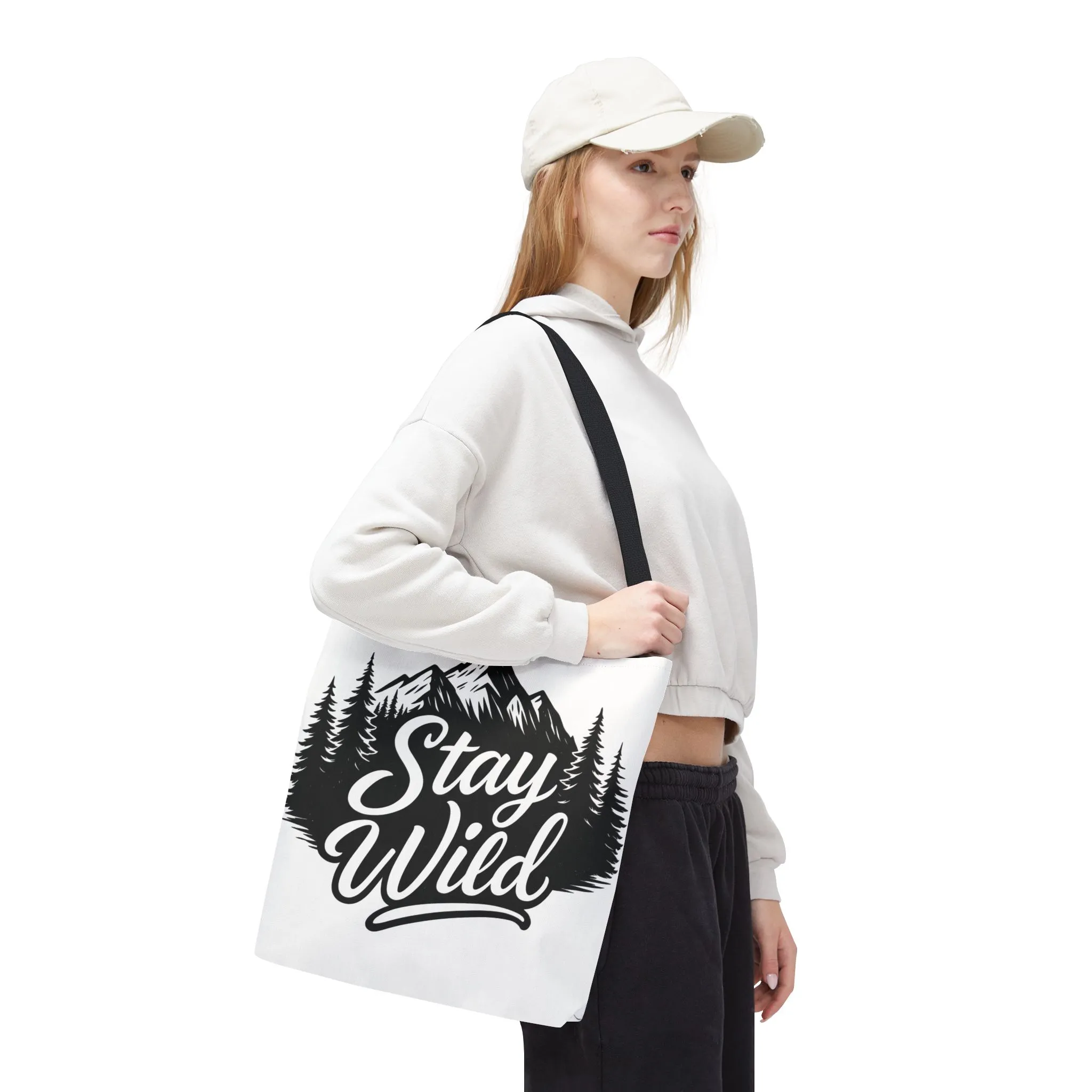 Stay Wild Tote Bag | Eco-friendly Shopping Bag, Adventure Tote, Outdoor Enthusiast Gift, Stylish Carryall, Perfect for Summer Adventures - Image 10