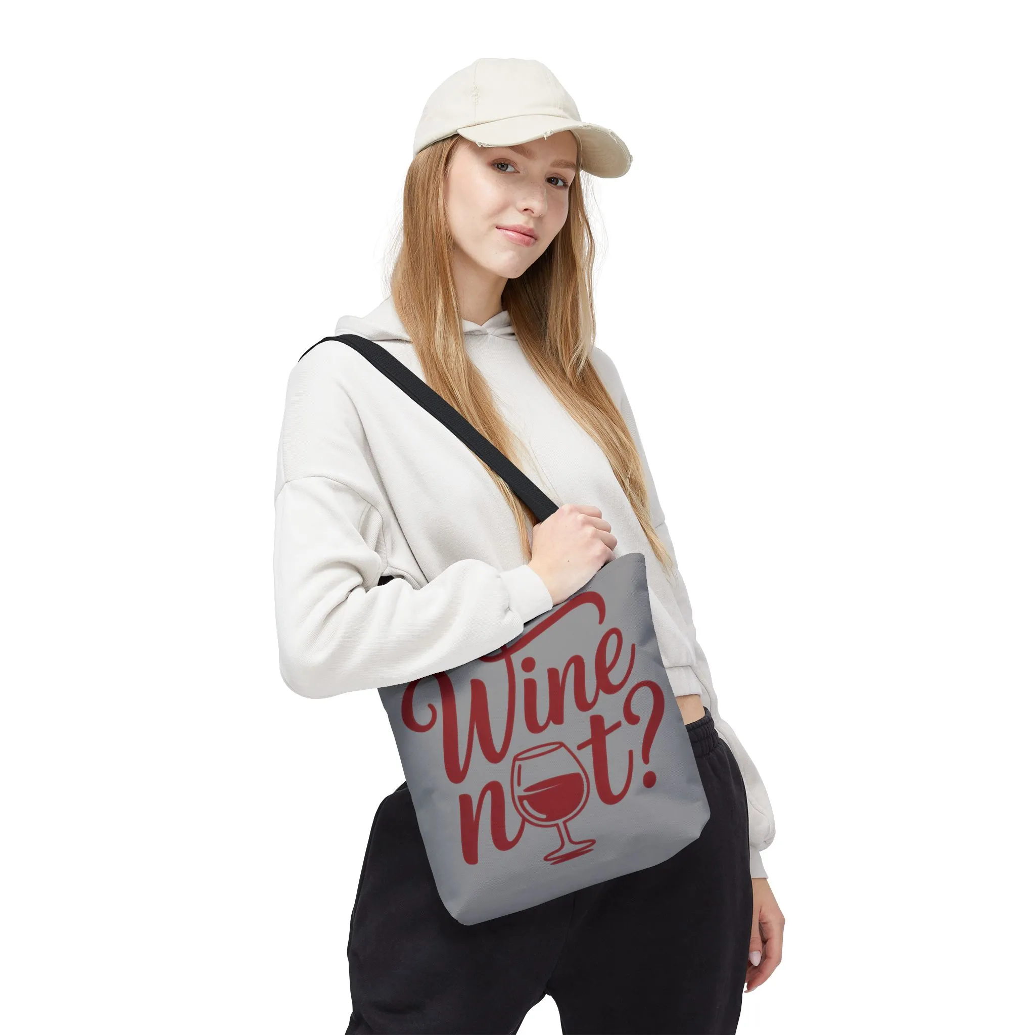 Wine Not? Tote Bag - Fun Wine Lover's Accessory for Parties, Gift for Wine Enthusiasts, Perfect for Grocery or Beach Outings, AOP Design - Image 25