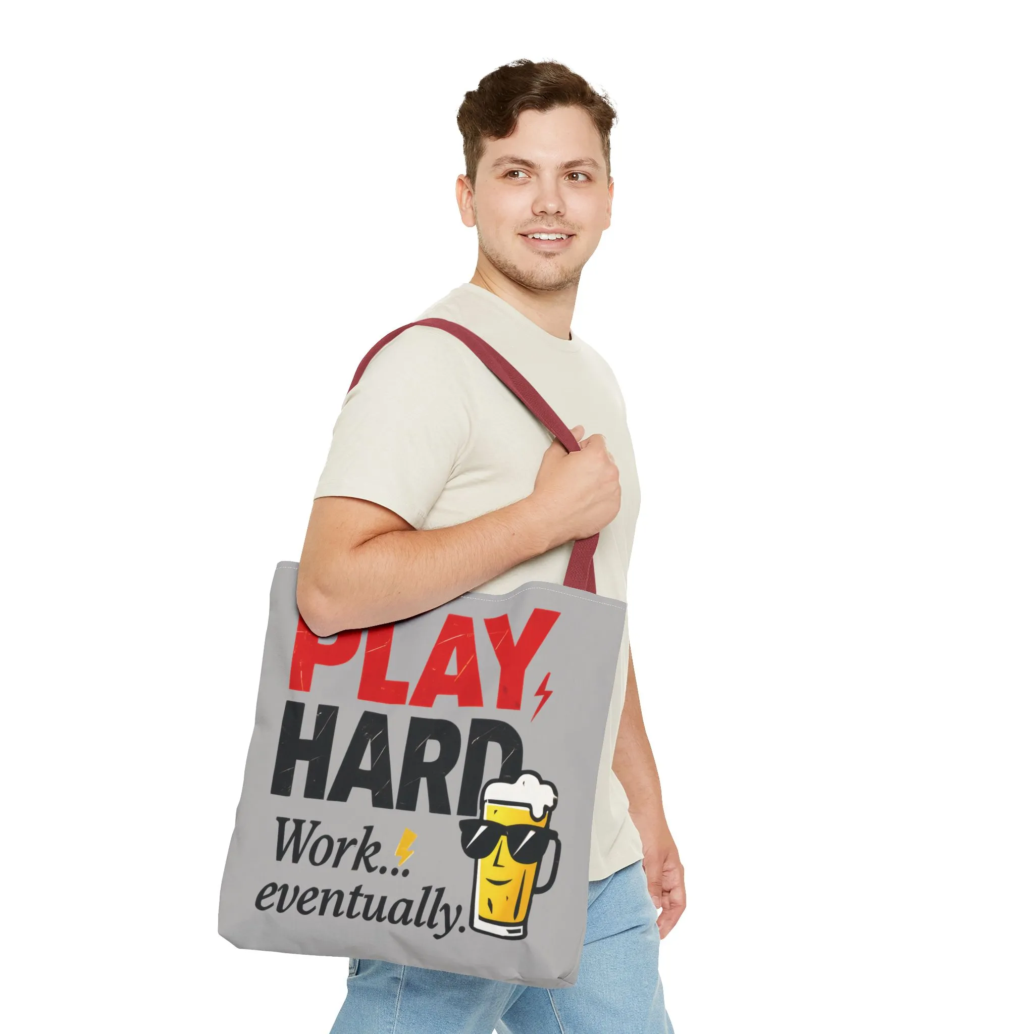 Play Hard Tote Bag - Fun, Stylish, Tote for Work & Play, Summer, Gift, Beach Bag, Everyday Carry, Beach Weekender Bag, large canvas bag - Image 28