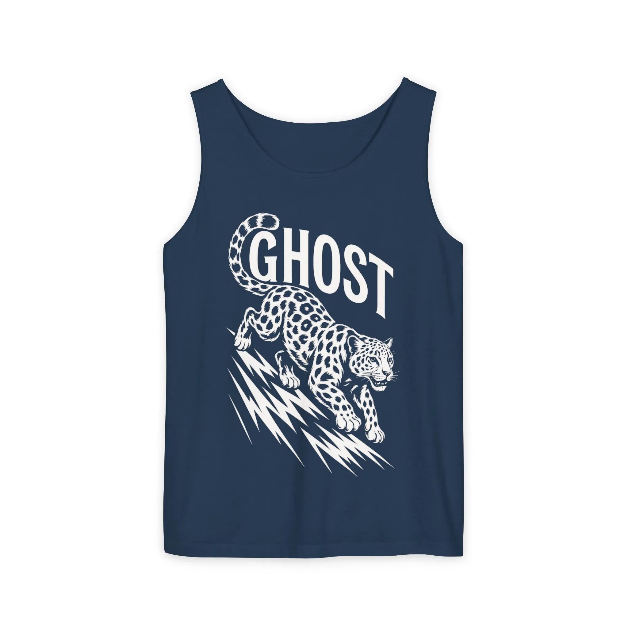 Ghost Leopard Mens Tank Top - Cool Graphic Shirt for Summer, Beach Days, Festivals, Gifts, Casual Wear - Image 17