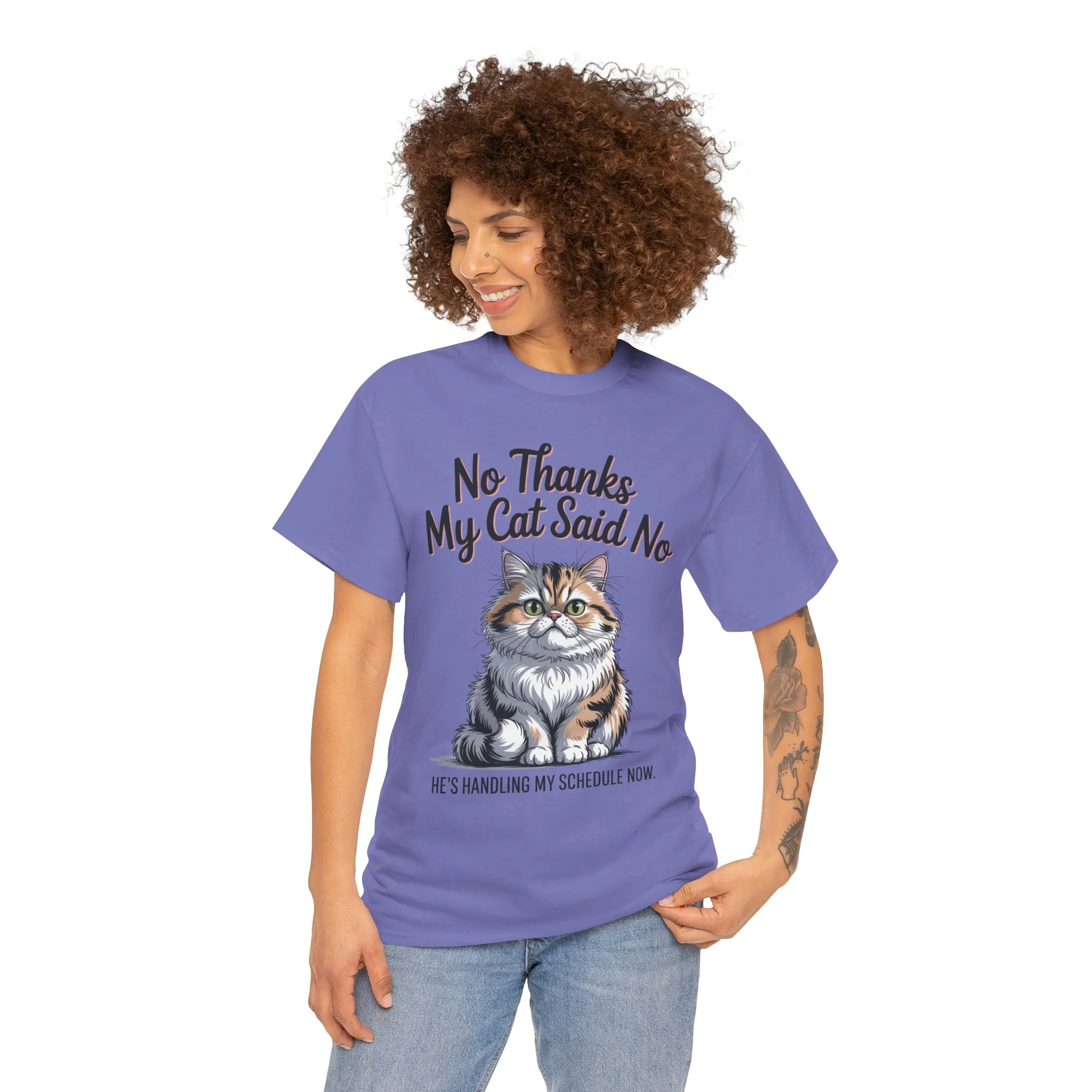 Funny Cat Quote Tee, Womens Heavy Cotton T-Shirt, Pet Lover Gift, Cute Cat Apparel, Cat Mom Tee, Quirky Animal Shirt, Humor - Image 20