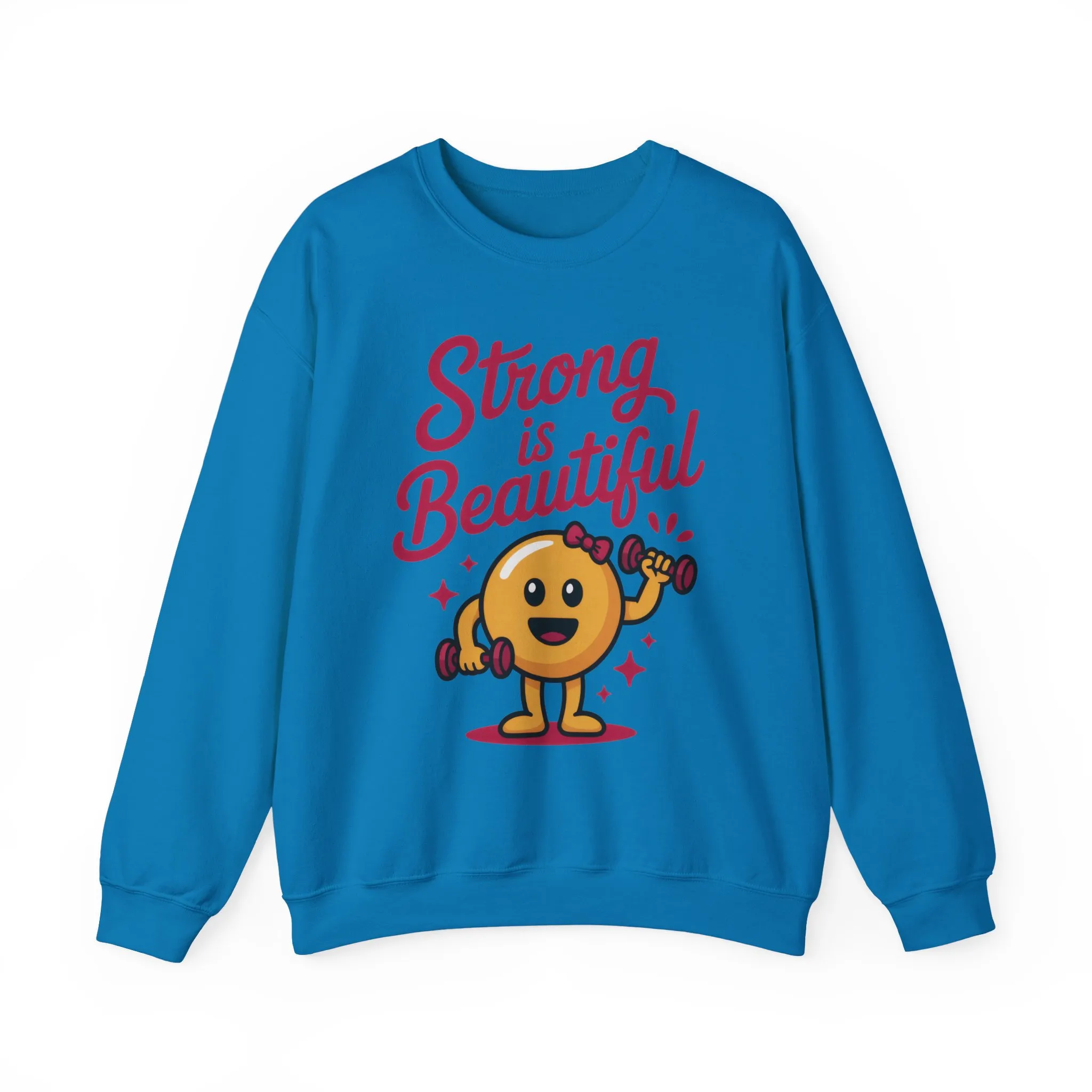 Strong is Beautiful Womens Crewneck Sweatshirt, Cute Fitness Graphic Pullover, Gym and Workout Motivation Sweater, Gift for Fitness Lovers - Image 22