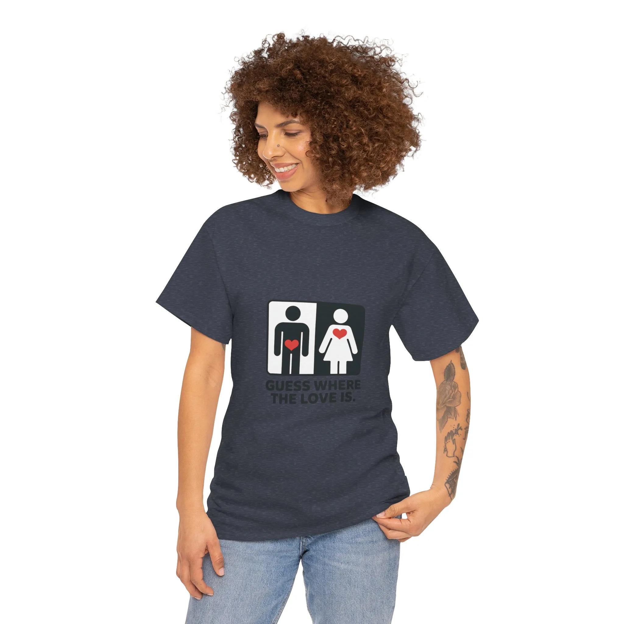 Funny Love Location Women's T-Shirt, Bold Graphic Humorous Relationship Tee, Gift for Couples, Valentine's Day Gift, Love joke tee - Image 35