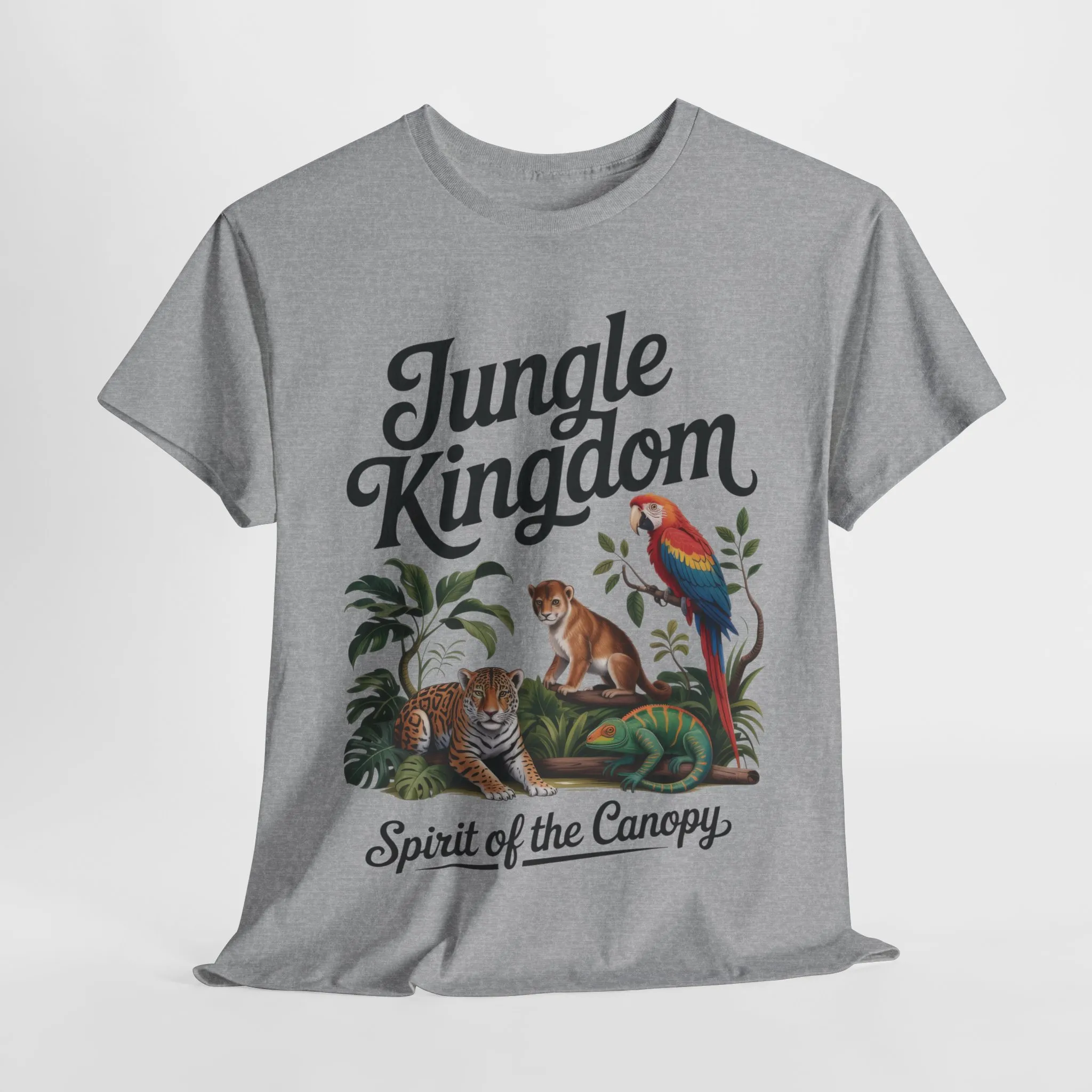 Mens Jungle Kingdom Tee - Nature Lover T-Shirt, Animal Graphic Tee, Eco-Friendly Gift, Summer Fashion, Adventure Outfit - Image 14