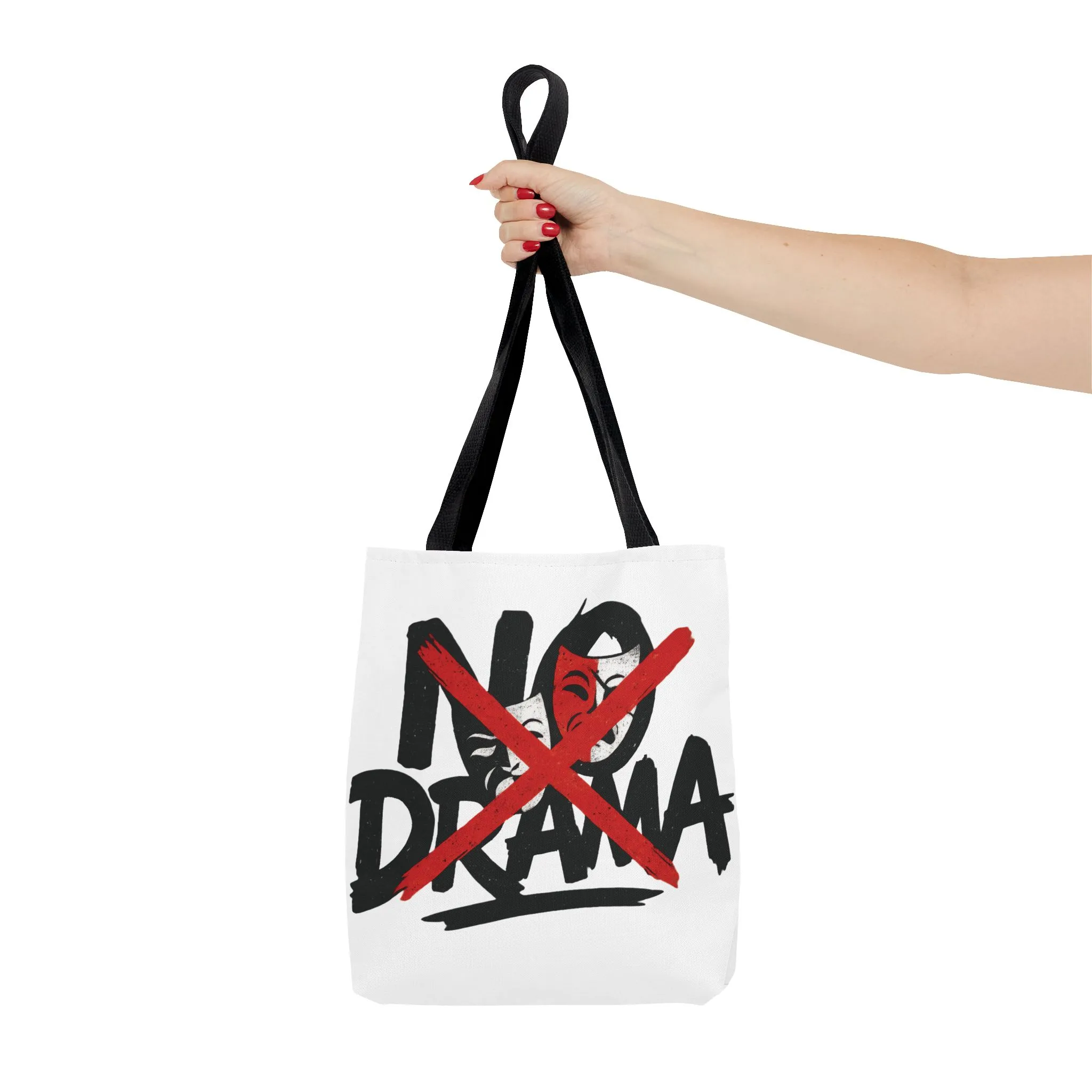 No Drama Tote Bag, Stylish Canvas Bag for Everyday Use, Perfect Gift for Friends, Beach Days, Shopping, and Travel, Large Tote Bag - Image 4