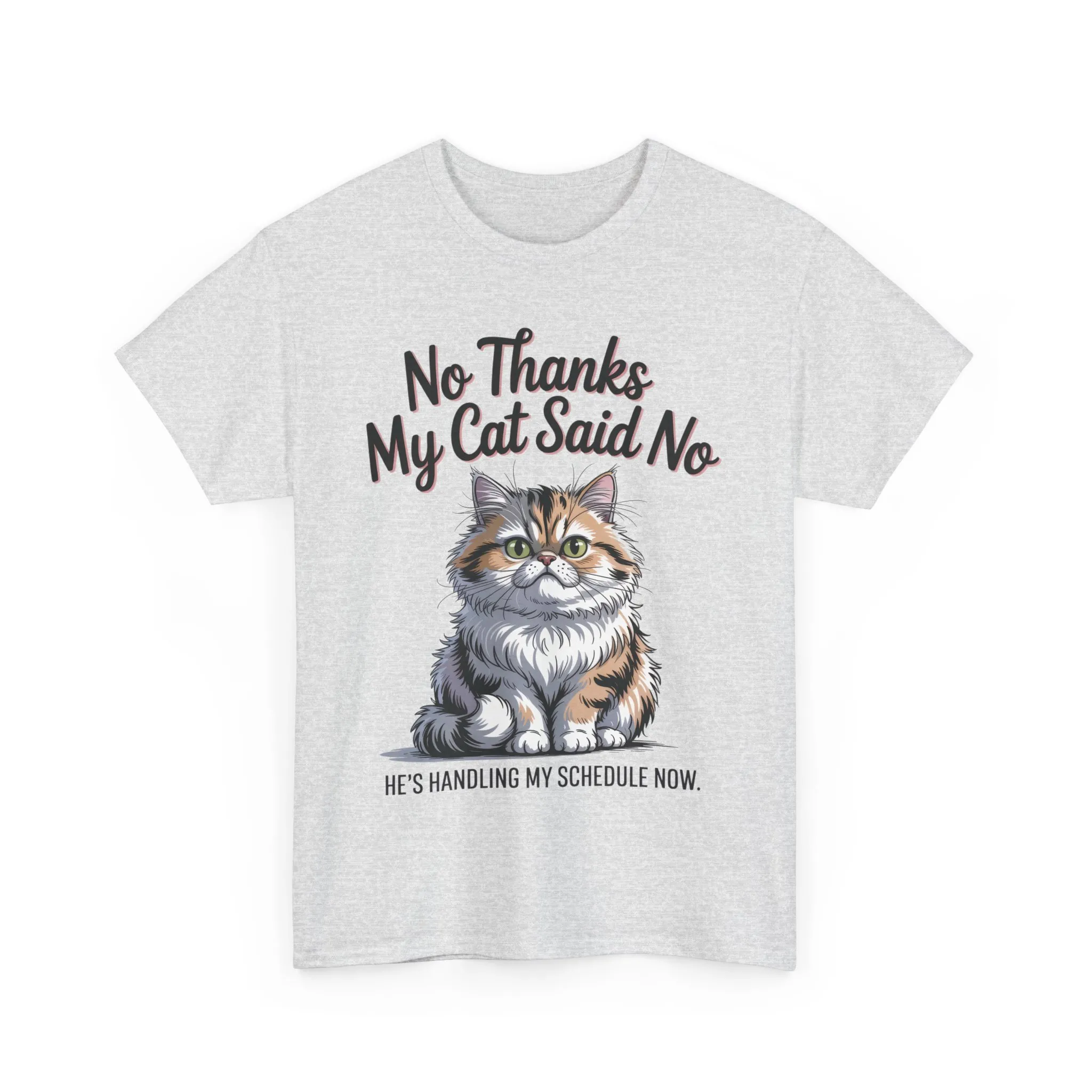 Funny Cat Quote Tee, Womens Heavy Cotton T-Shirt, Pet Lover Gift, Cute Cat Apparel, Cat Mom Tee, Quirky Animal Shirt, Humor - Image 7