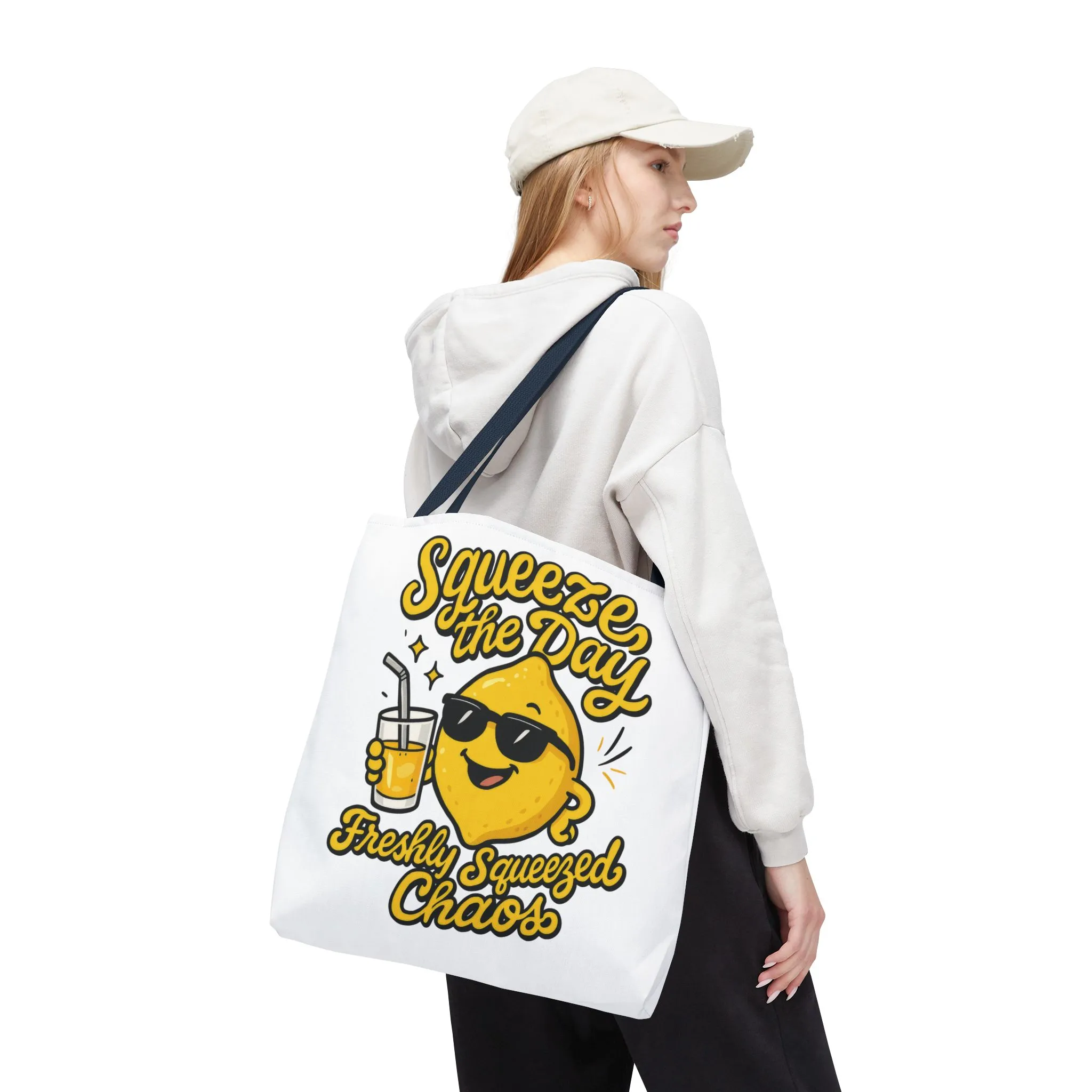 Lemon Themed Tote Bag, Squeeze the Day, Shopping Bag, Gift for Citrus Lovers, Eco-Friendly Carrier, Summer Accessory - Image 20