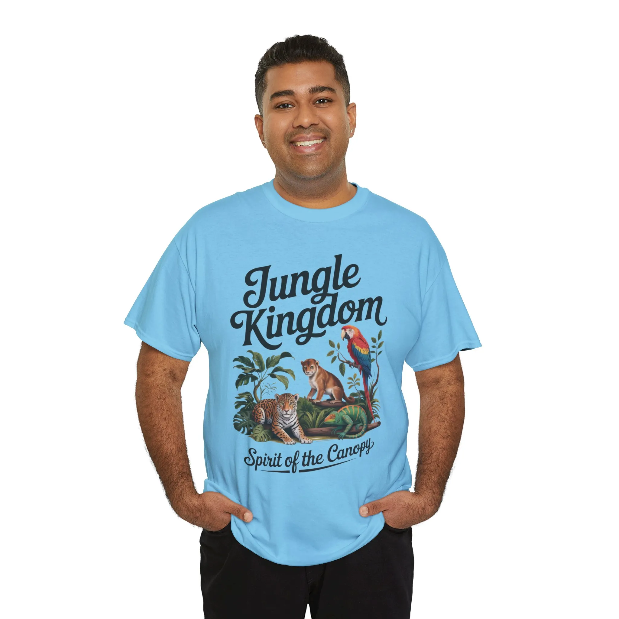 Mens Jungle Kingdom Tee - Nature Lover T-Shirt, Animal Graphic Tee, Eco-Friendly Gift, Summer Fashion, Adventure Outfit - Image 10