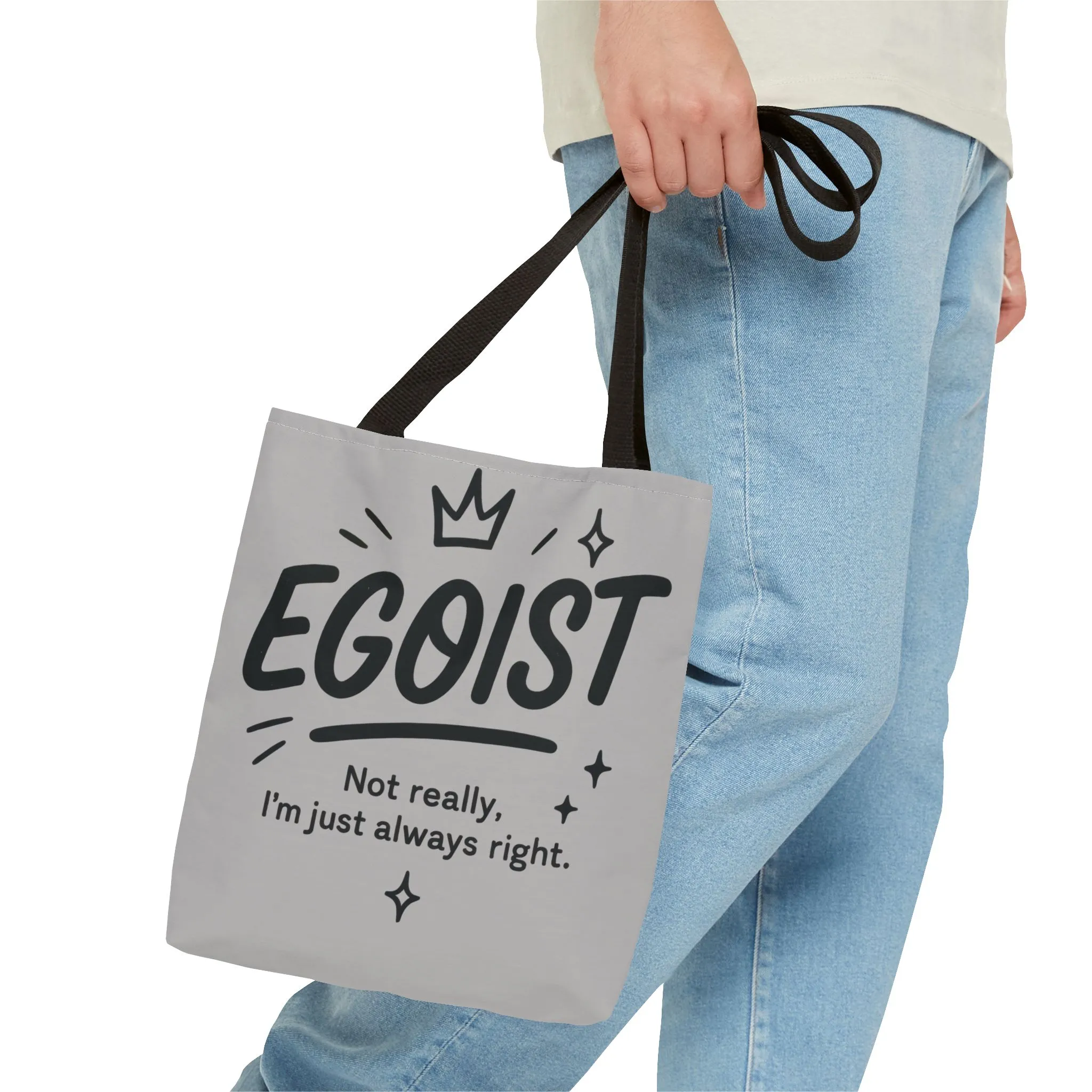 Egoist Tote Bag - Fun, Stylish Shopping Bag, Gift for Friends, Everyday Use, Quote Bag, Casual Chic Essential, Beach Tote - Image 8