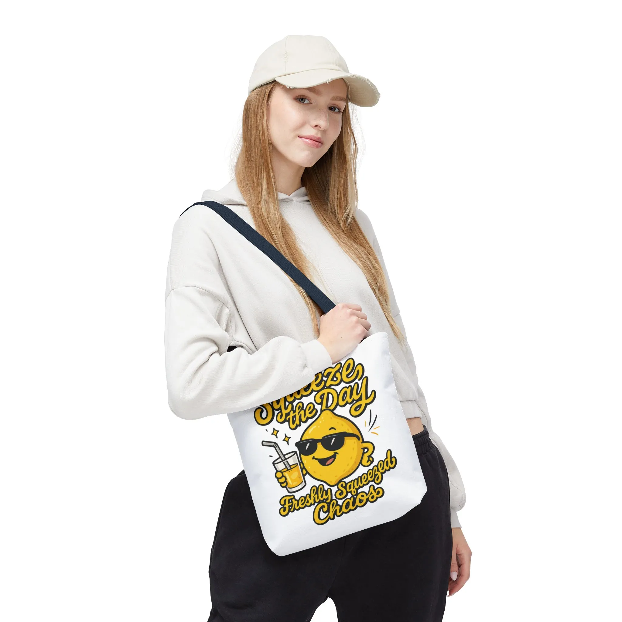 Lemon Themed Tote Bag, Squeeze the Day, Shopping Bag, Gift for Citrus Lovers, Eco-Friendly Carrier, Summer Accessory - Image 10