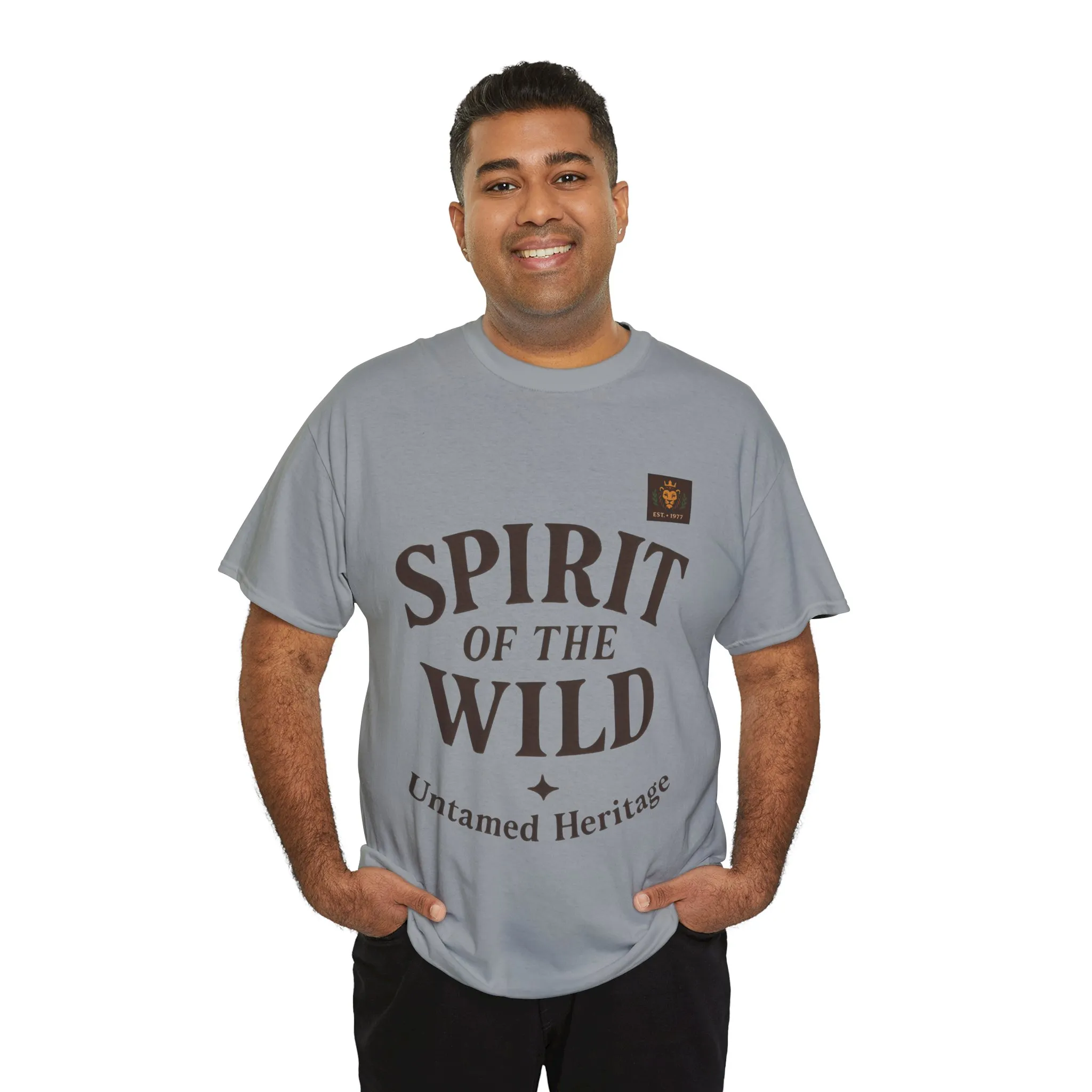 Spirit of the Wild Mens Heavy Cotton Tee, Nature Lover Gift, Outdoor Adventure Shirt, Unisex Tee, Casual Wear, Unique Graphic Apparel - Image 43