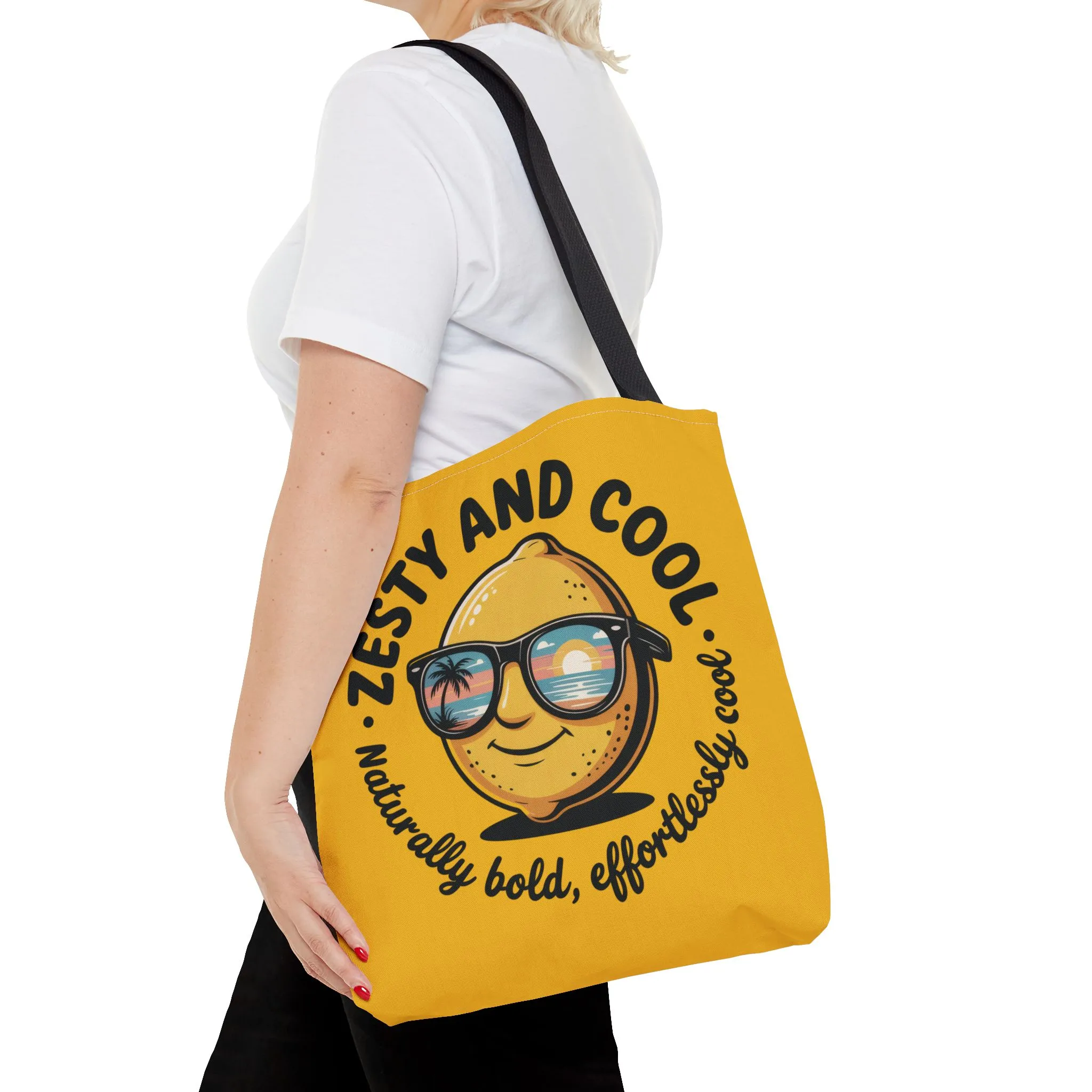 Zesty Lemon Tote Bag - Fun & Bold Carry-All for Everyday Use, Summer, Beach Days, Gifts, Eco-Friendly Shopping, Large Tote Bag - Image 14