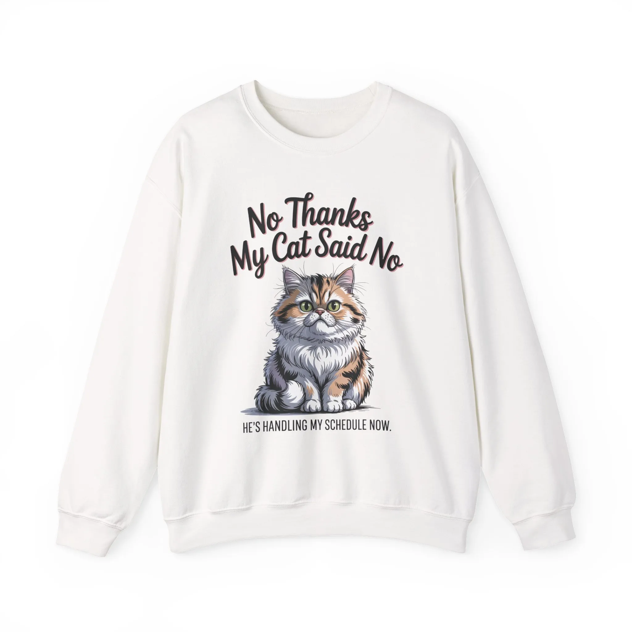 Funny Cat Crewneck Sweatshirt - Ideal Gift for Cat Lovers, Cozy Animal Sweater, Novelty Pet Lover Gift, Cute Cat-Themed Apparel, [...] - Image 4