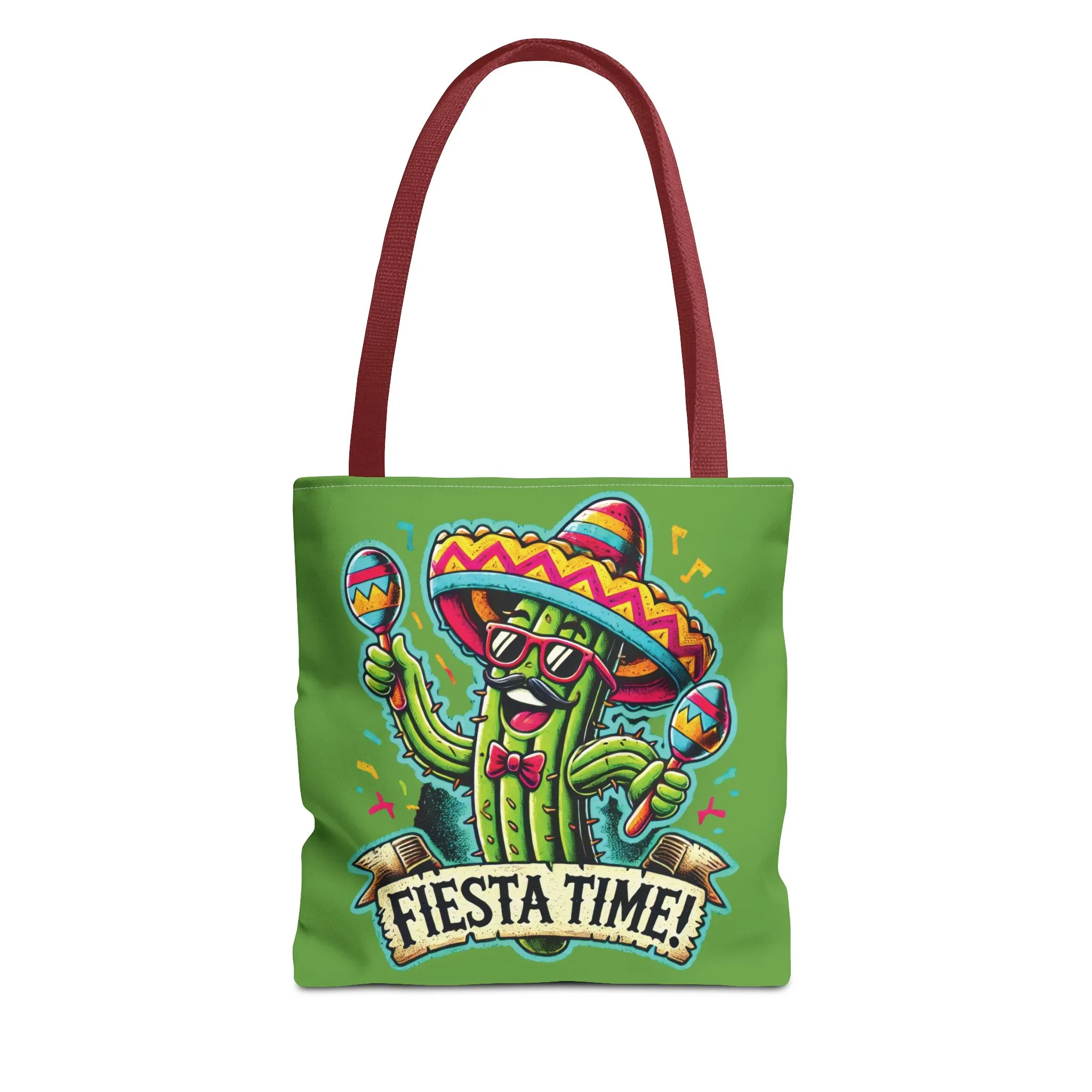 Fiesta Time Cactus Tote Bag, Funny Mexican Party Gift, Sombrero Maracas Print, Cinco de Mayo Bag, Summer Festival Tote, Beach Bag, Shopping - Image 13
