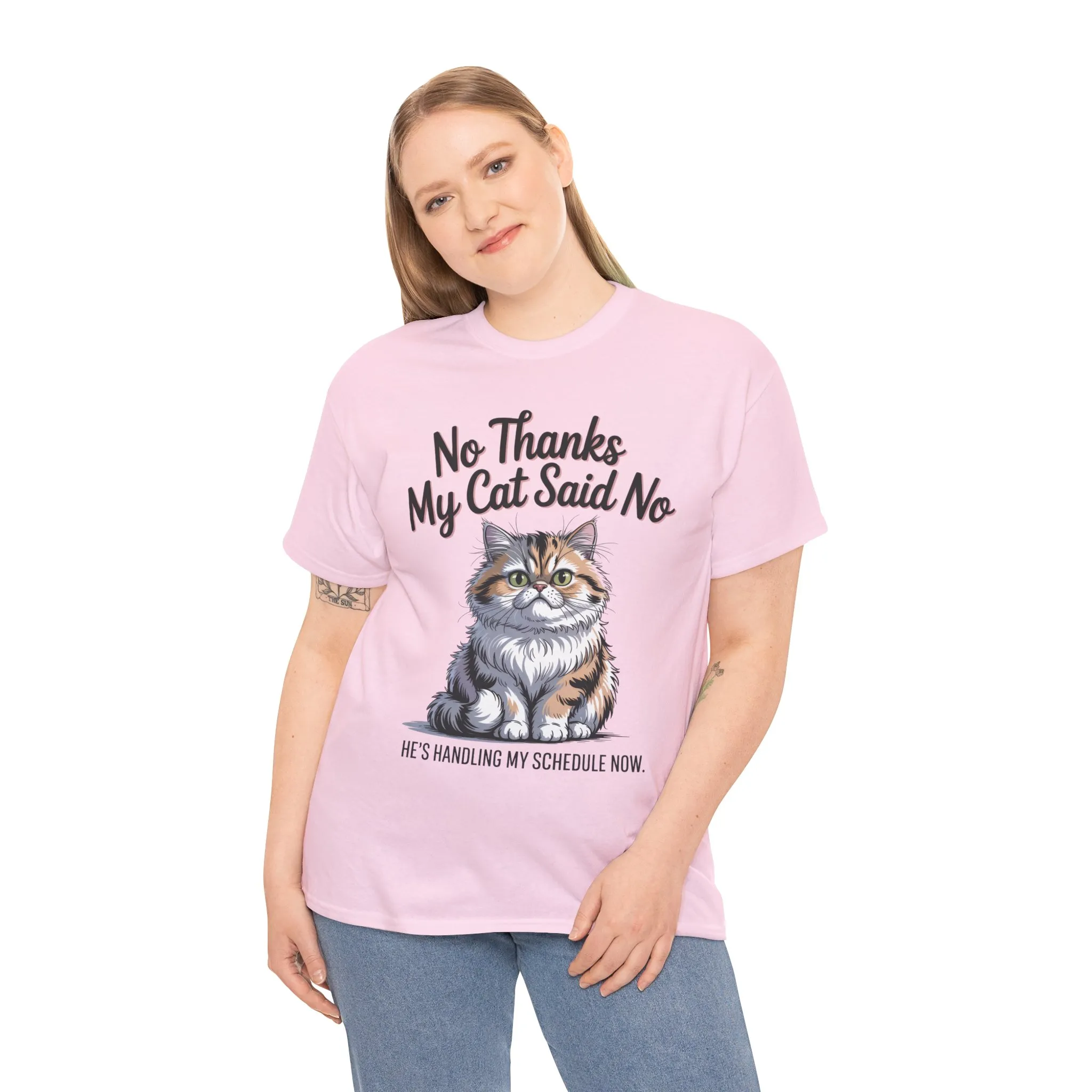 Funny Cat Quote Tee, Womens Heavy Cotton T-Shirt, Pet Lover Gift, Cute Cat Apparel, Cat Mom Tee, Quirky Animal Shirt, Humor - Image 24