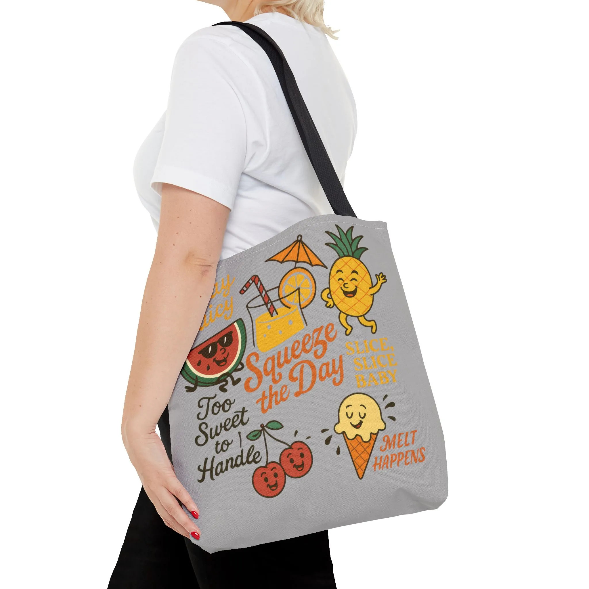 Juicy Summer Tote Bag, Fun Beach Carryall, Perfect for Grocery Shopping, Reusable Market Tote, Cute Gift for Fruit Lovers, Large Tote Bag - Image 44