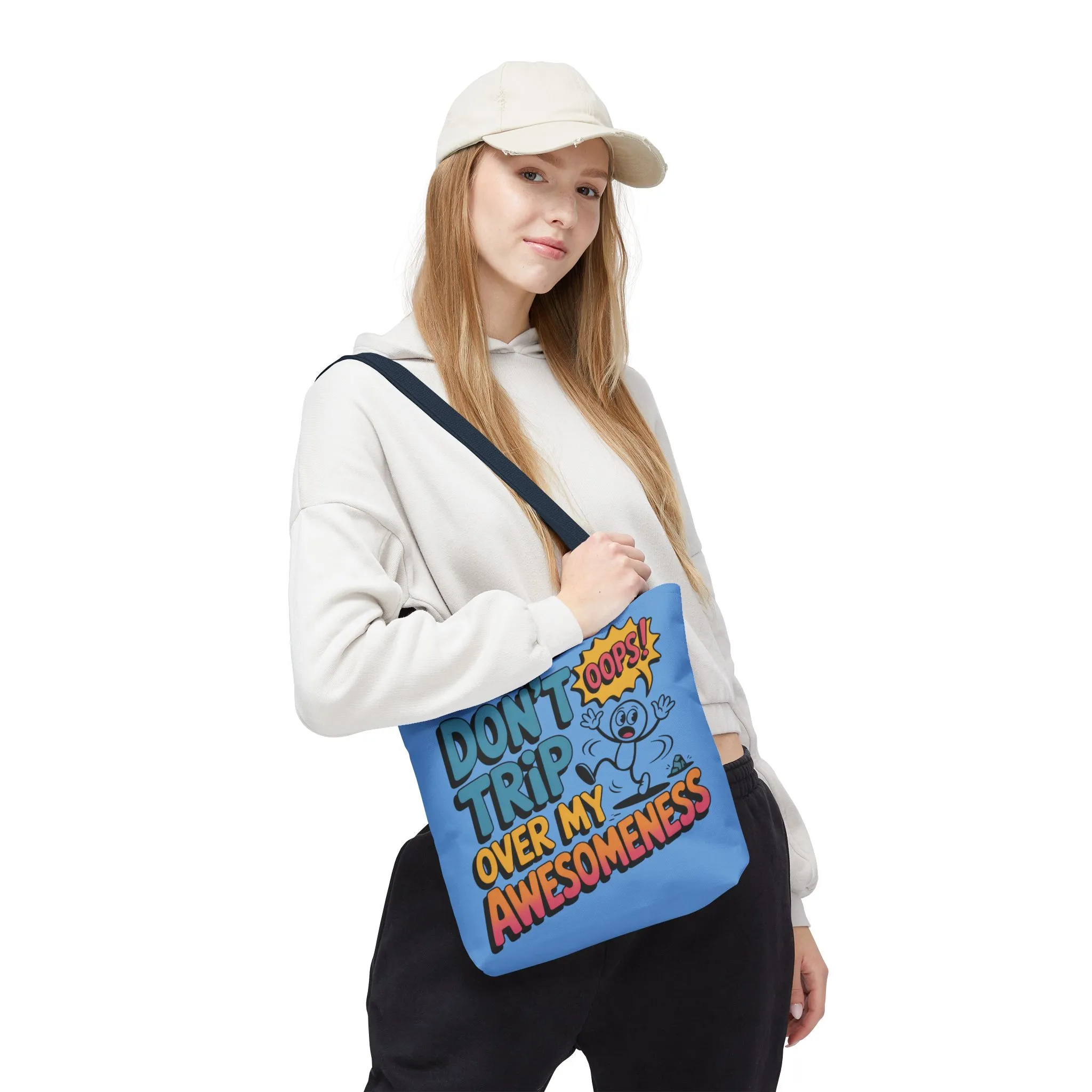 Funny Tote Bag - "Don't Trip Over My Awesomeness" - Perfect for Gifts, Beach Days, Shopping, & More!, , Large Tote Bag, beach weekender bag - Image 30
