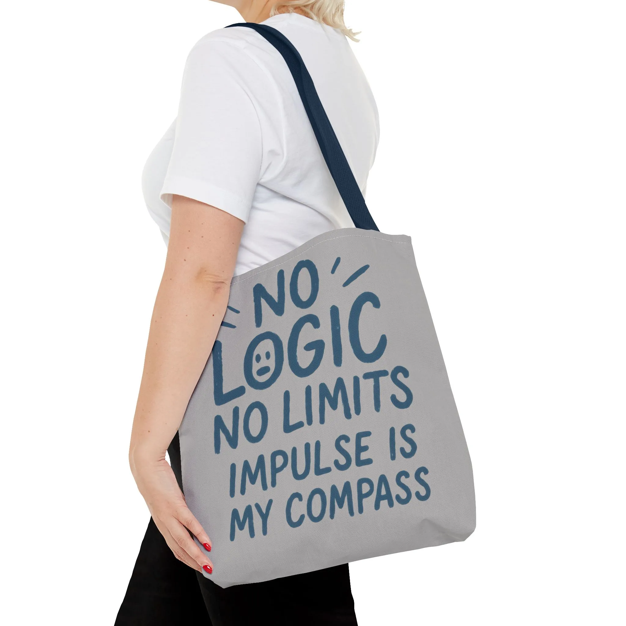 Impulse Is My Compass Tote Bag, Motivational Tote, Reusable Shopping Bag, Perfect Gift for Friends, Everyday Carry, Eco-Friendly - Image 20