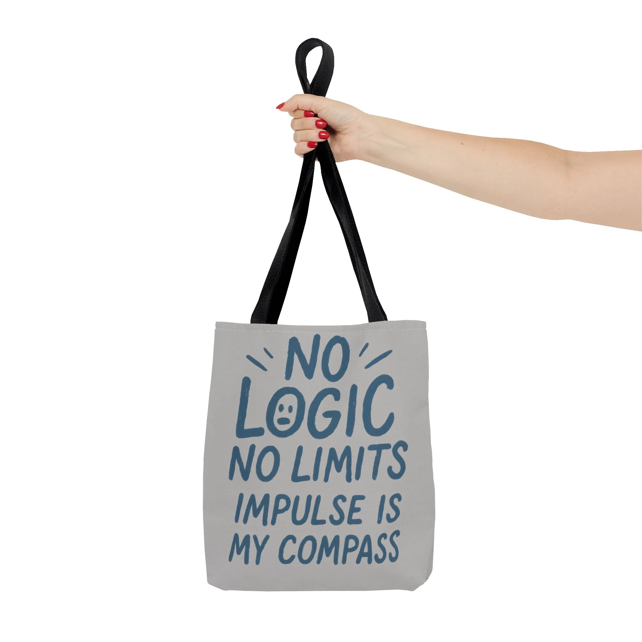 Impulse Is My Compass Tote Bag, Motivational Tote, Reusable Shopping Bag, Perfect Gift for Friends, Everyday Carry, Eco-Friendly - Image 4