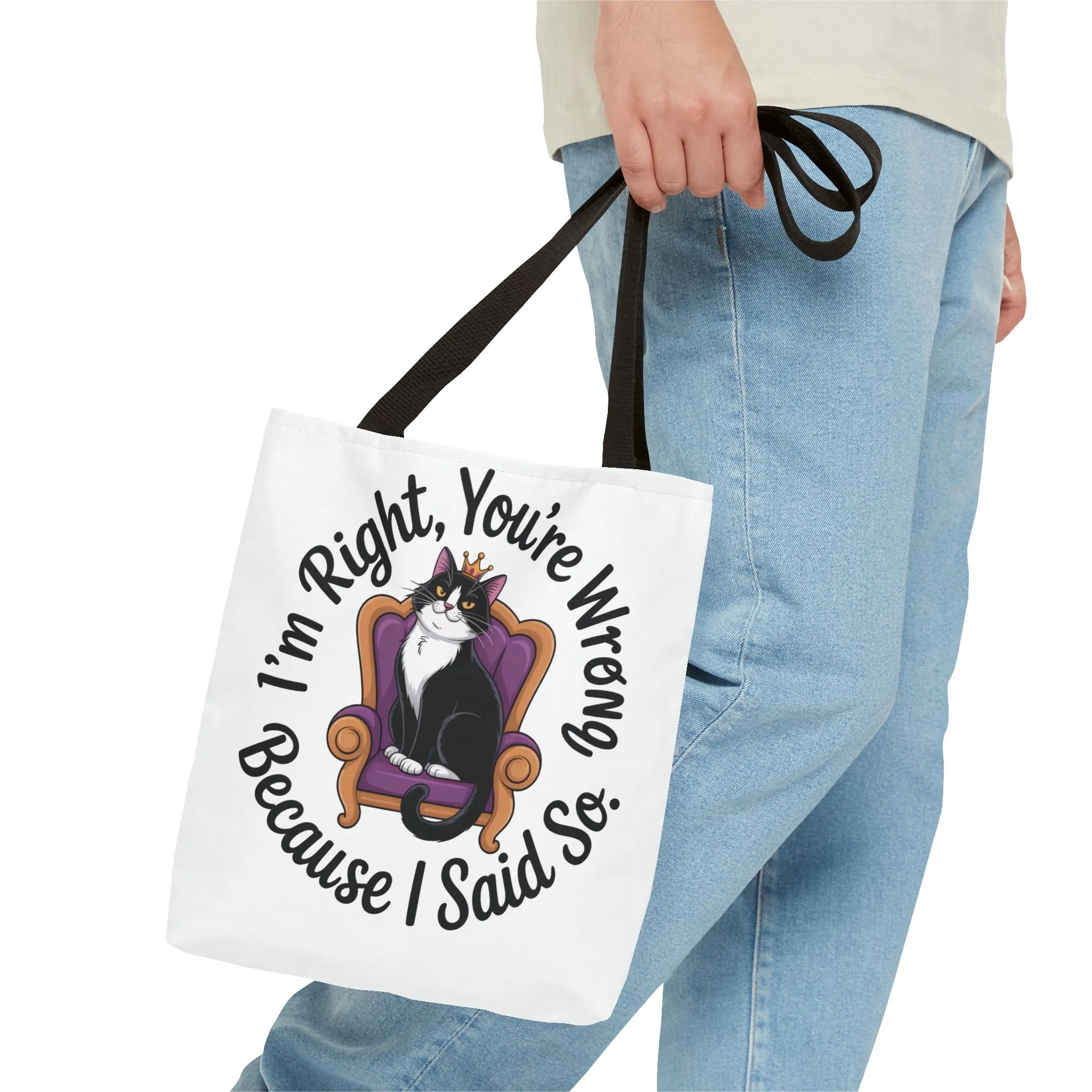 Funny Cat Tote Bag, Pet Lover Gift, Cat-Themed Shopper, Birthday Gift, Cute Animal Tote, Oversized Beach Bag - Image 8