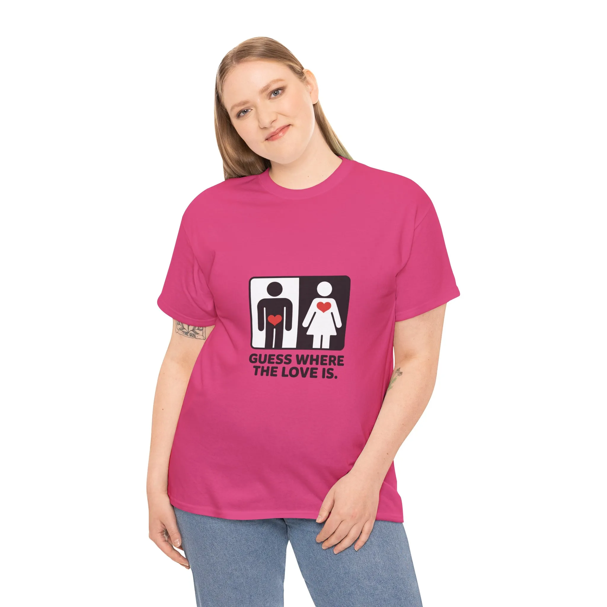 Funny Love Location Women's T-Shirt, Bold Graphic Humorous Relationship Tee, Gift for Couples, Valentine's Day Gift, Love joke tee - Image 27