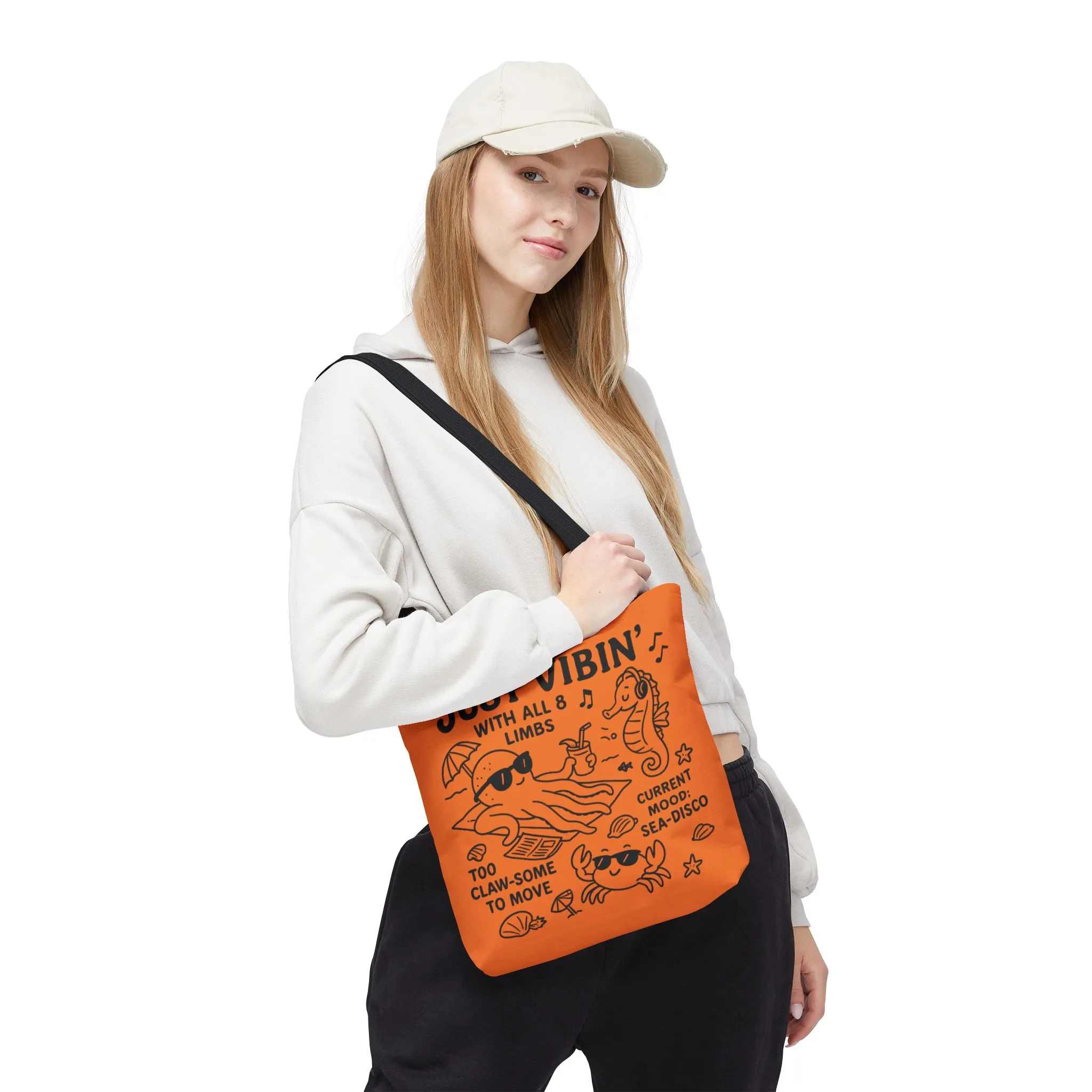 Fun Sea-Themed Tote Bag, Beach Accessories, Summer Vibes, Gift for Ocean Lovers, Reusable Shopping Bag, Cute Beach Tote - Image 10