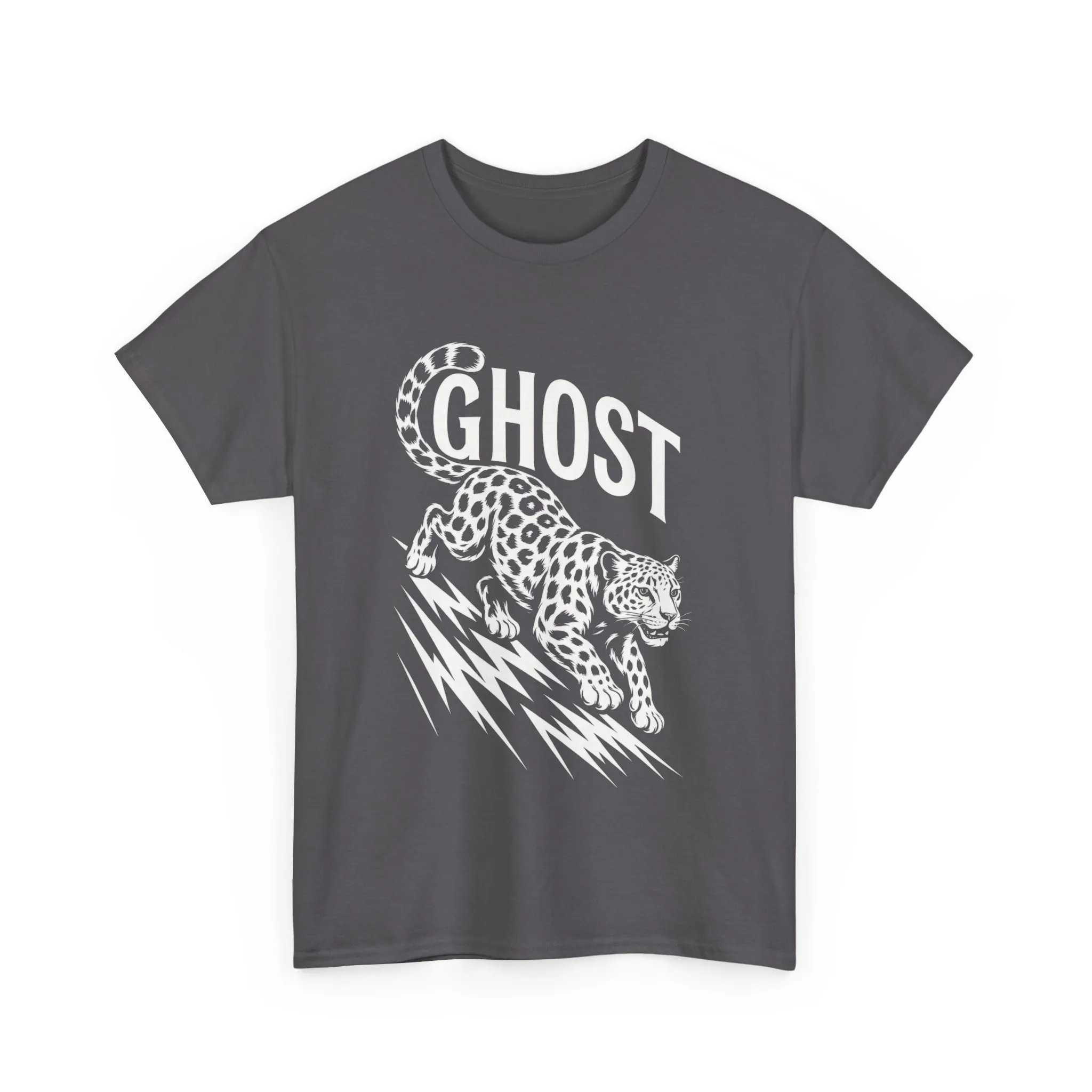 Ghost Leopard Graphic Tee, Mens T-Shirt, Casual Wear, Animal Print Top, Gift for Cat Lovers, Halloween Outfit - Image 16