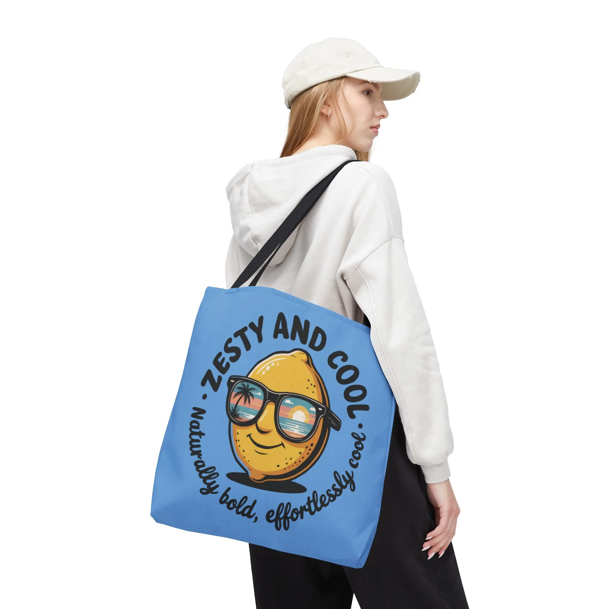 Zesty Lemon Tote Bag - Fun & Bold Carry-All for Everyday Use, Summer, Beach Days, Gifts, Eco-Friendly Shopping, Large Tote Bag - Image 5