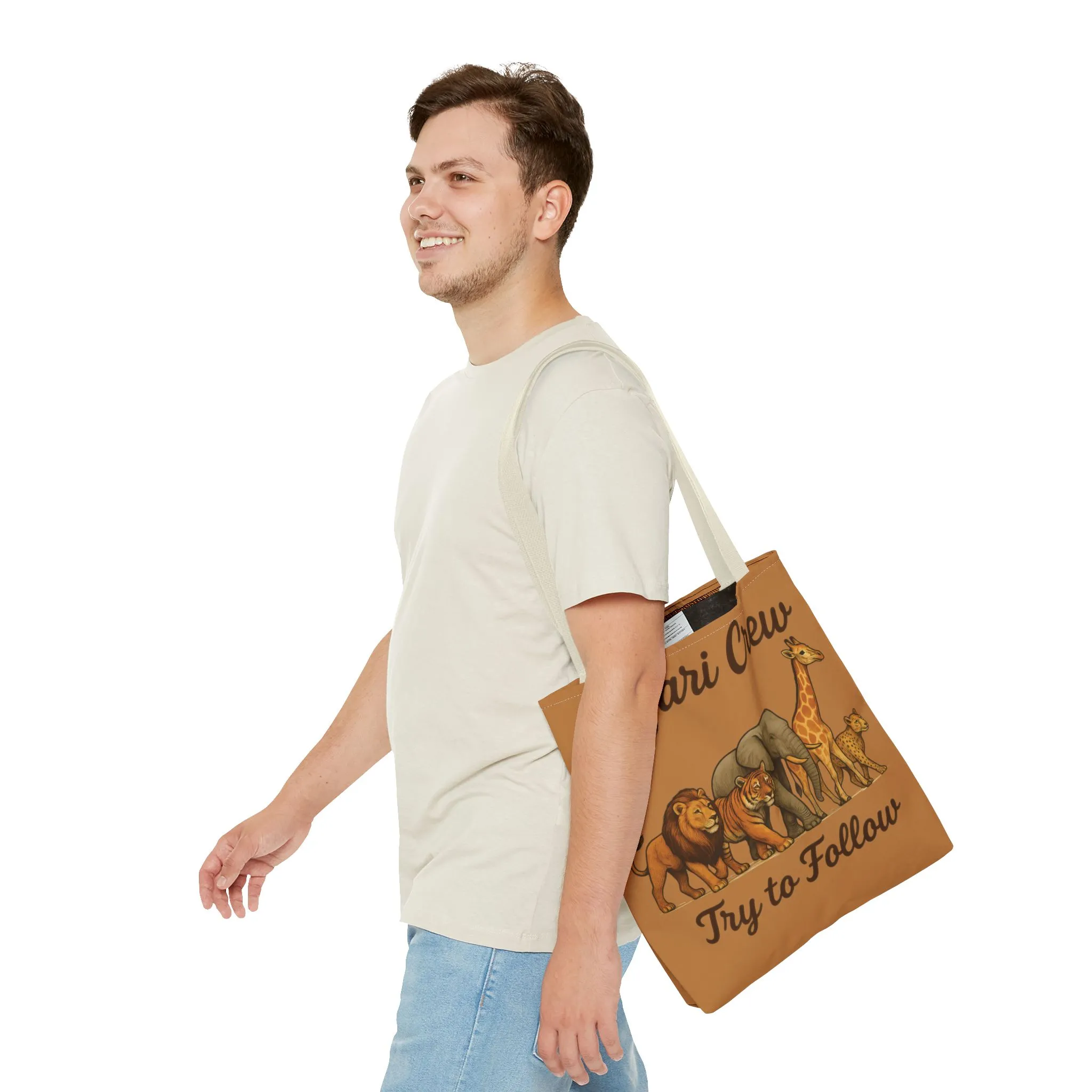 Safari Crew Tote Bag - Animal Print, Gift for Wildlife Lovers, Eco-Friendly, Stylish Grocery Bag, Adventure Enthusiast Essential - Image 23