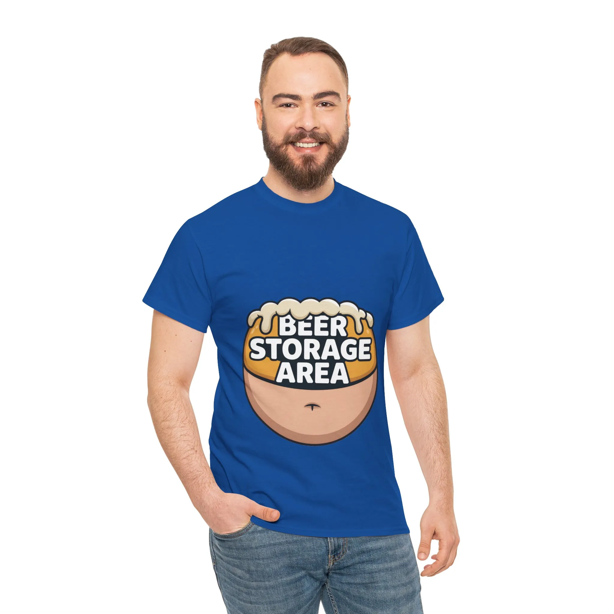 Funny Beer Belly T-Shirt, Beer Storage Area Graphic Tee for Men, Dad Bod Humor Shirt, Beer Lovers Gift, Drinking Gift, Party Apparel - Image 20